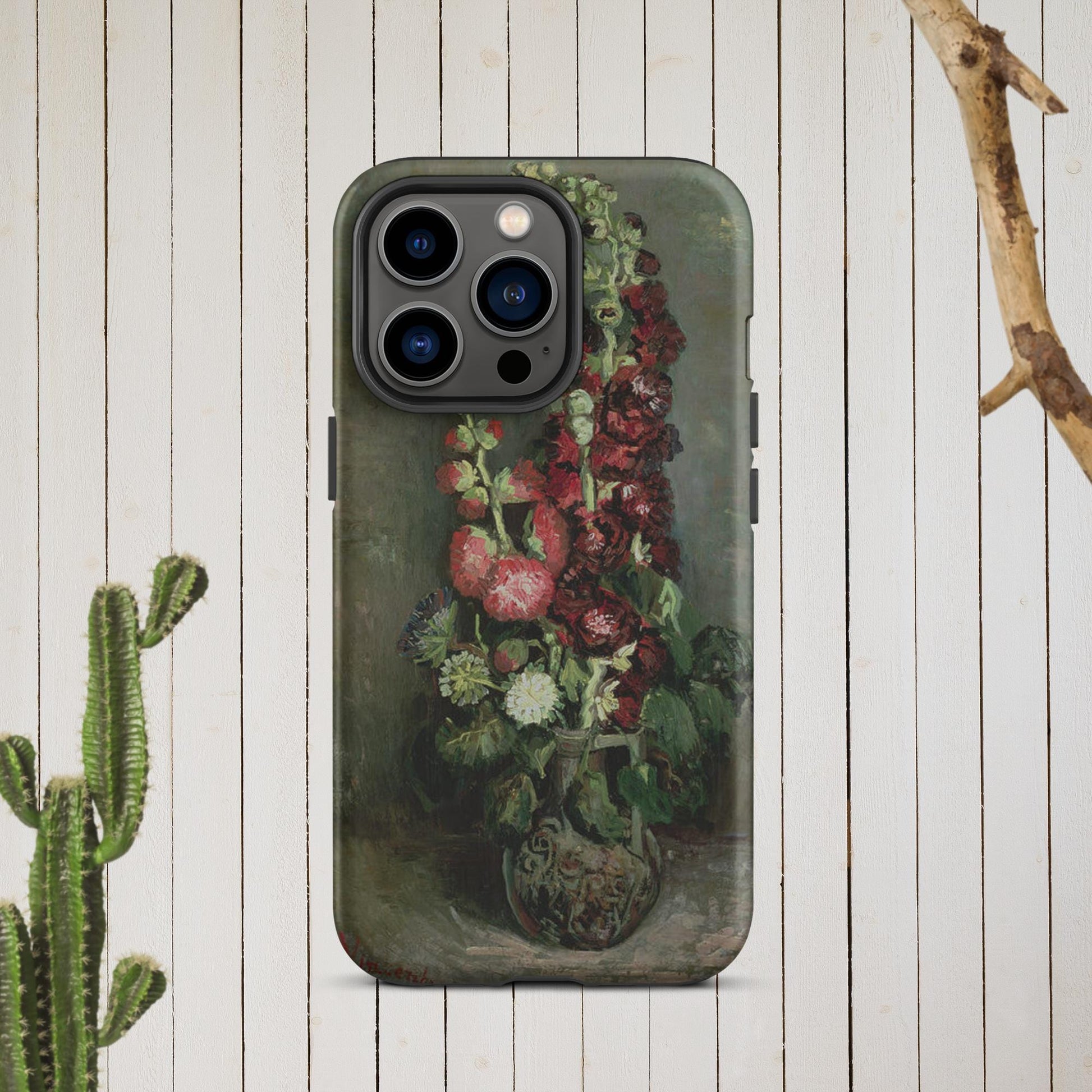 The Hologram Hook Up Matte / iPhone 13 Pro Vincent's Hollyhocks Tough Case for iPhone®