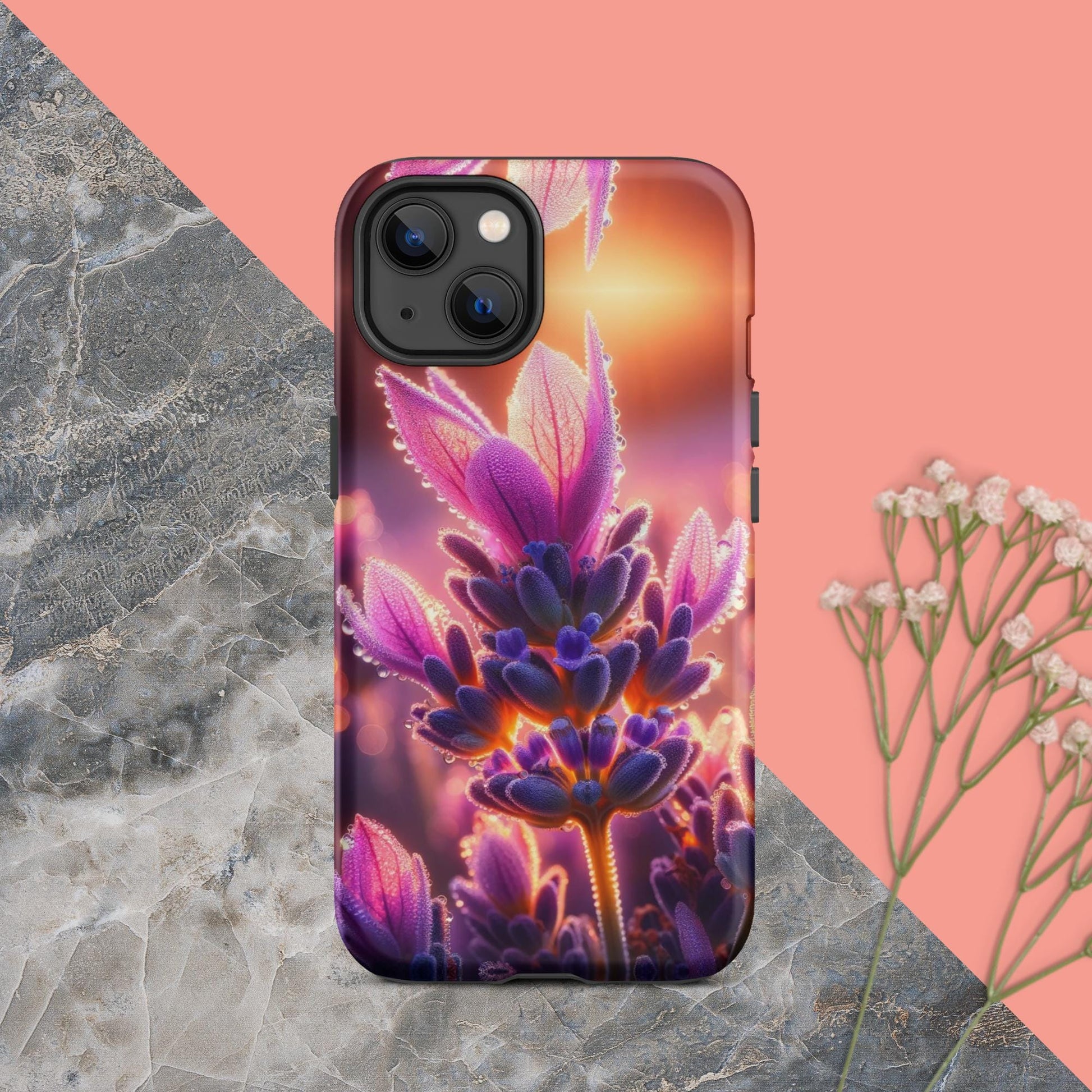 The Hologram Hook Up Matte / iPhone 13 Sunrise Lavender Tough Case for iPhone®