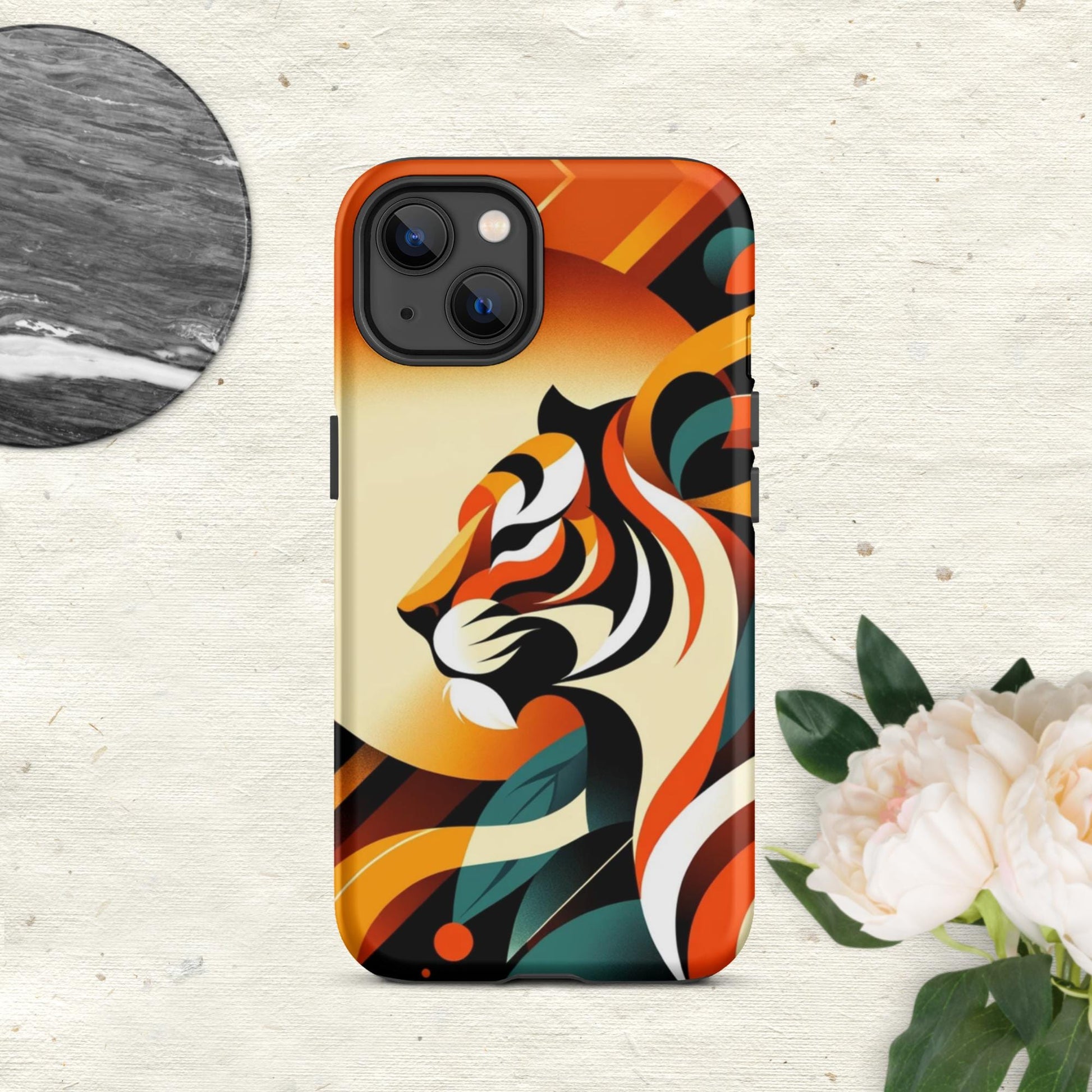 The Hologram Hook Up Matte / iPhone 13 Tiger Icon Tough Case for iPhone®