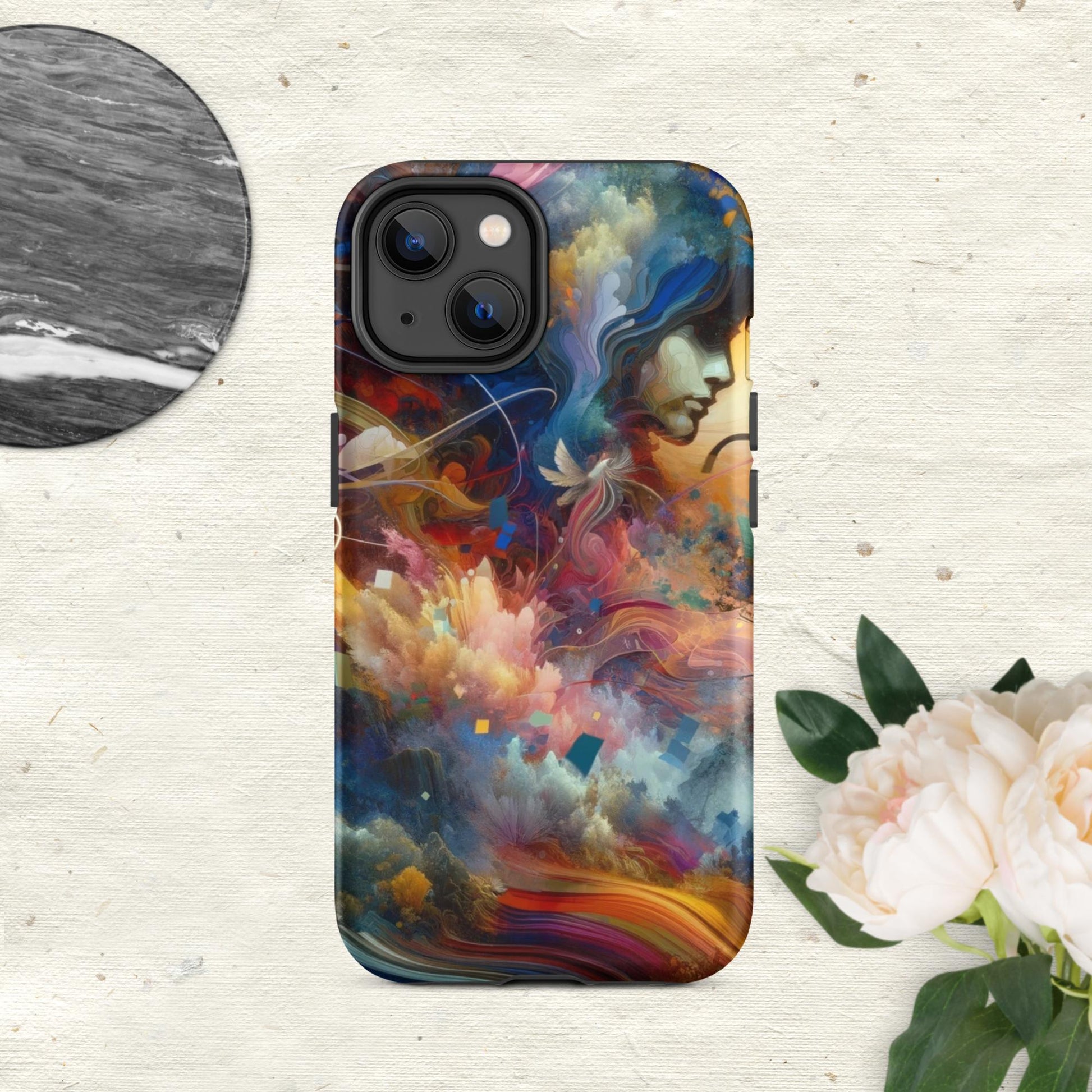 The Hologram Hook Up Matte / iPhone 14 Blossoming Mind Tough Case for iPhone®