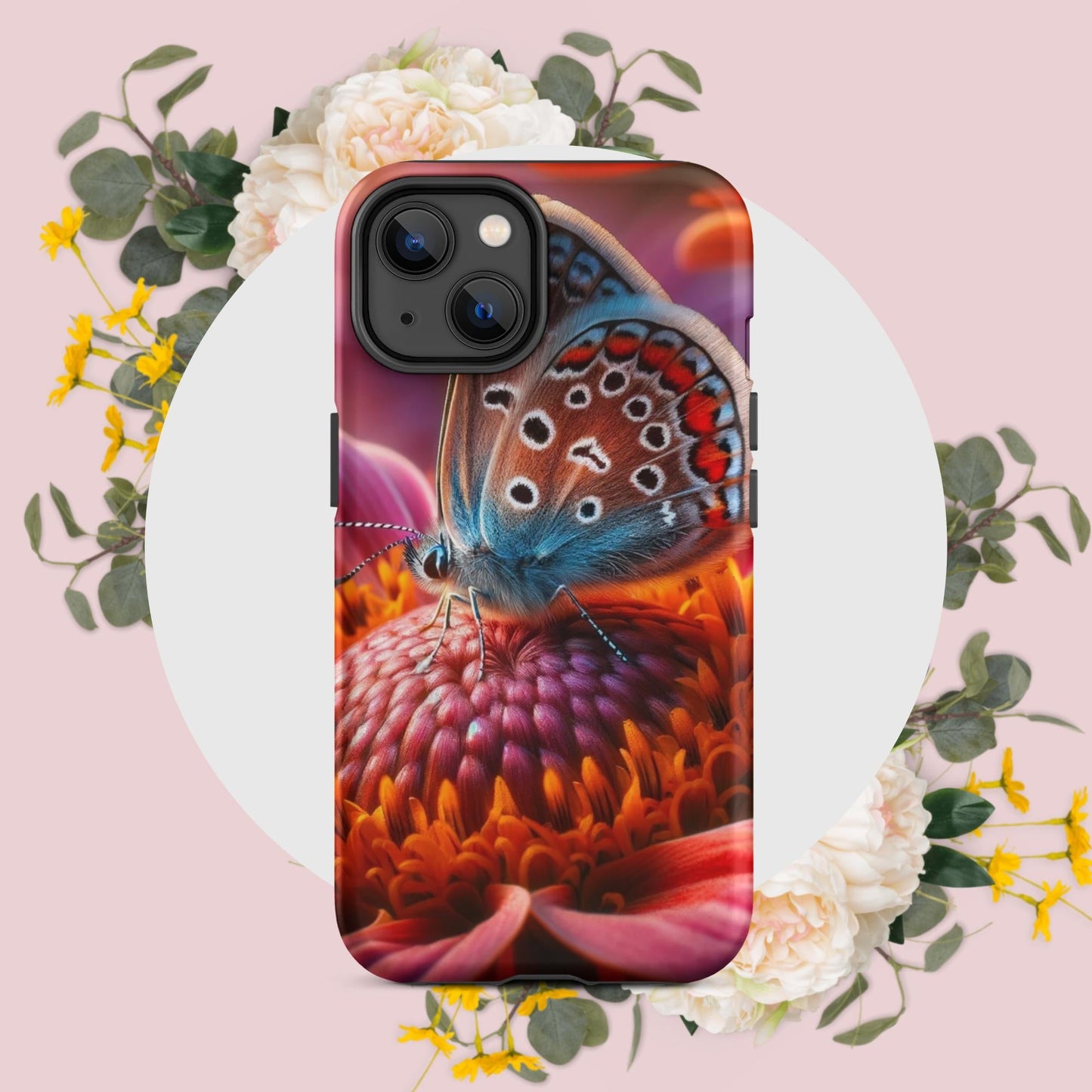 The Hologram Hook Up Matte / iPhone 14 Butterfly Abode Tough Case for iPhone®
