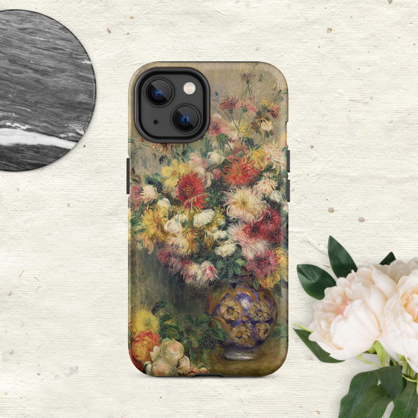 The Hologram Hook Up Matte / iPhone 14 Dahlias Renoir Tough Case for iPhone®