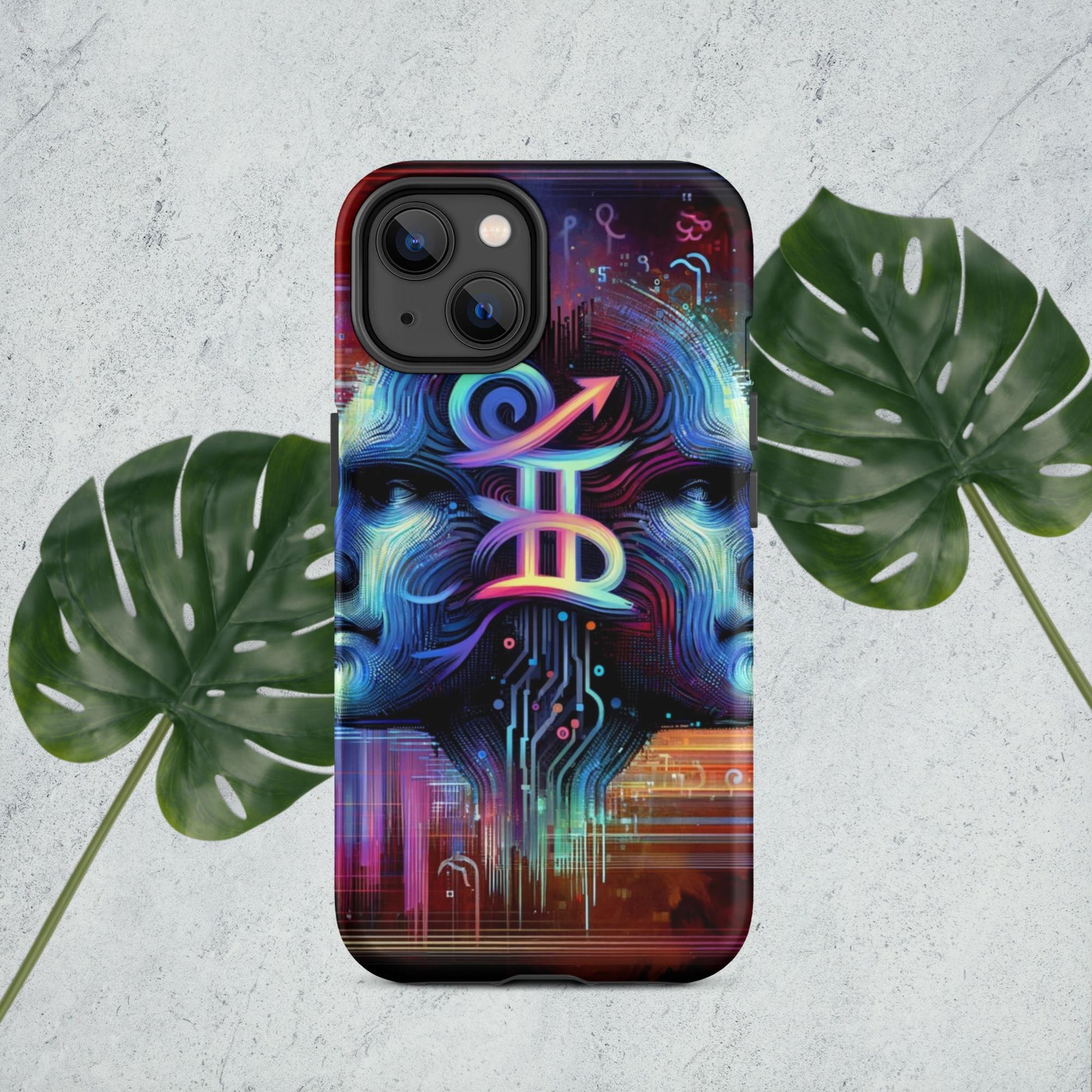 The Hologram Hook Up Matte / iPhone 14 Gemini Tough Case for iPhone®