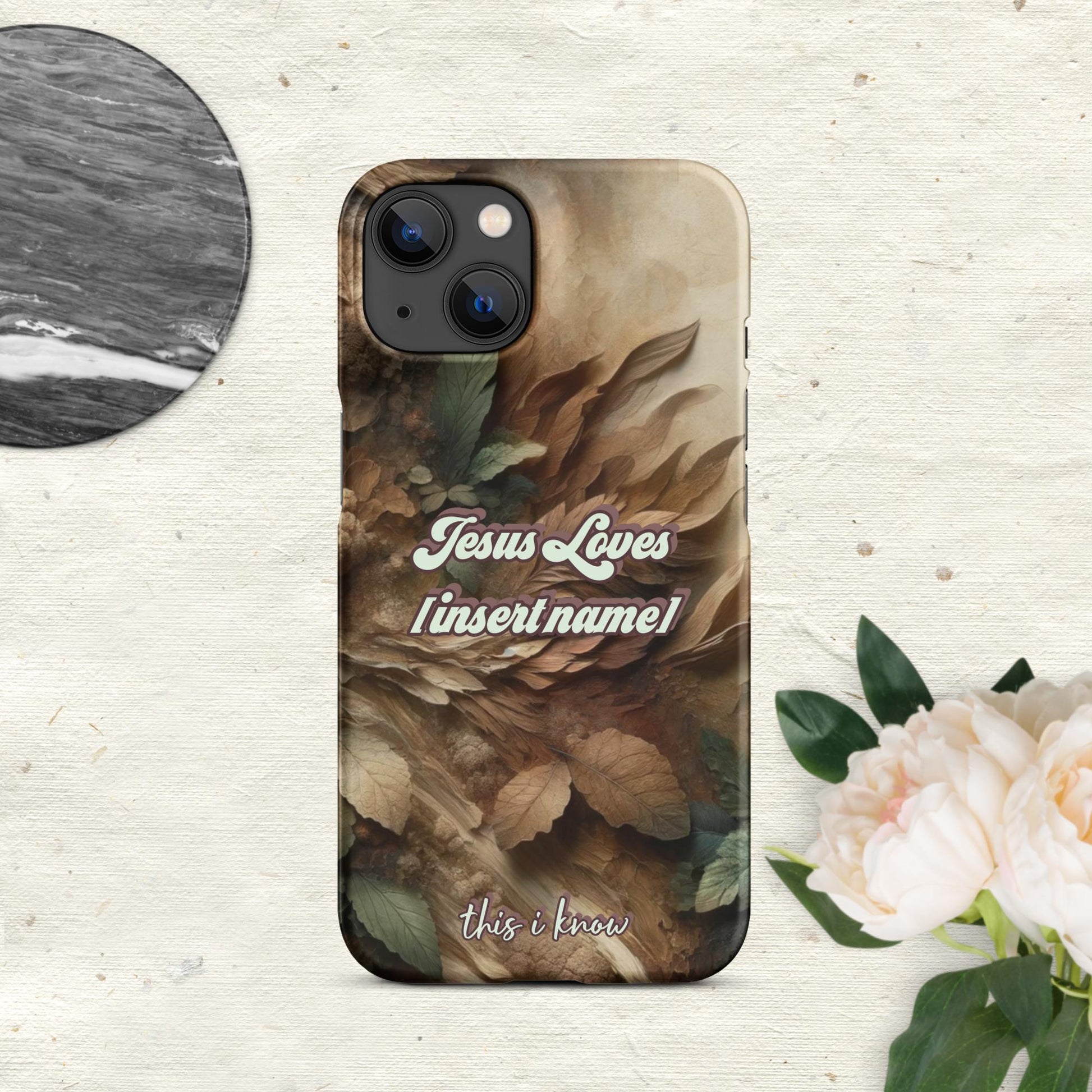 Trendyguard Matte / iPhone 14 Jesus Loves [insertname] This I Know | Custom Snap case for iPhone®