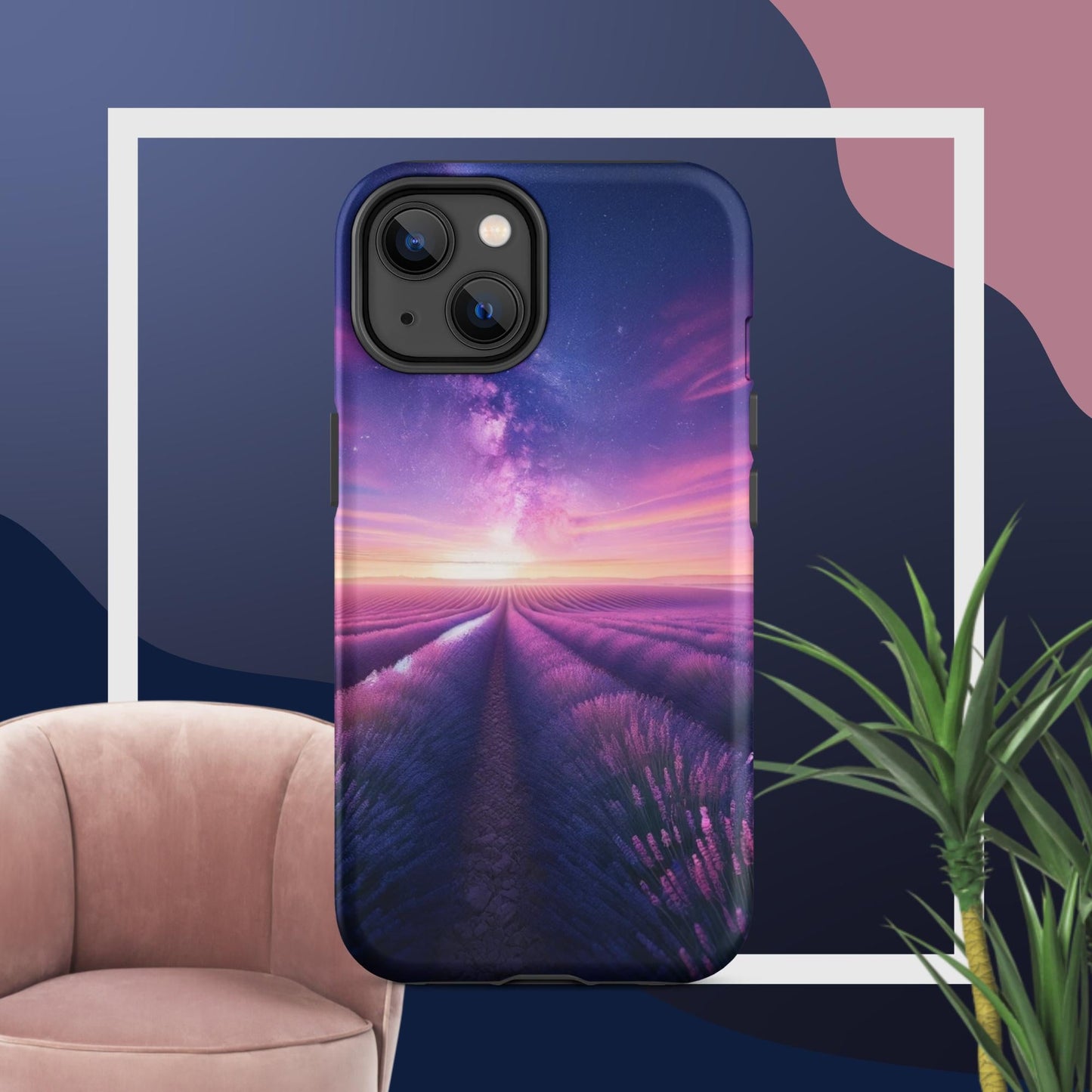 The Hologram Hook Up Matte / iPhone 14 Lavender Fields Forever Tough Case for iPhone®