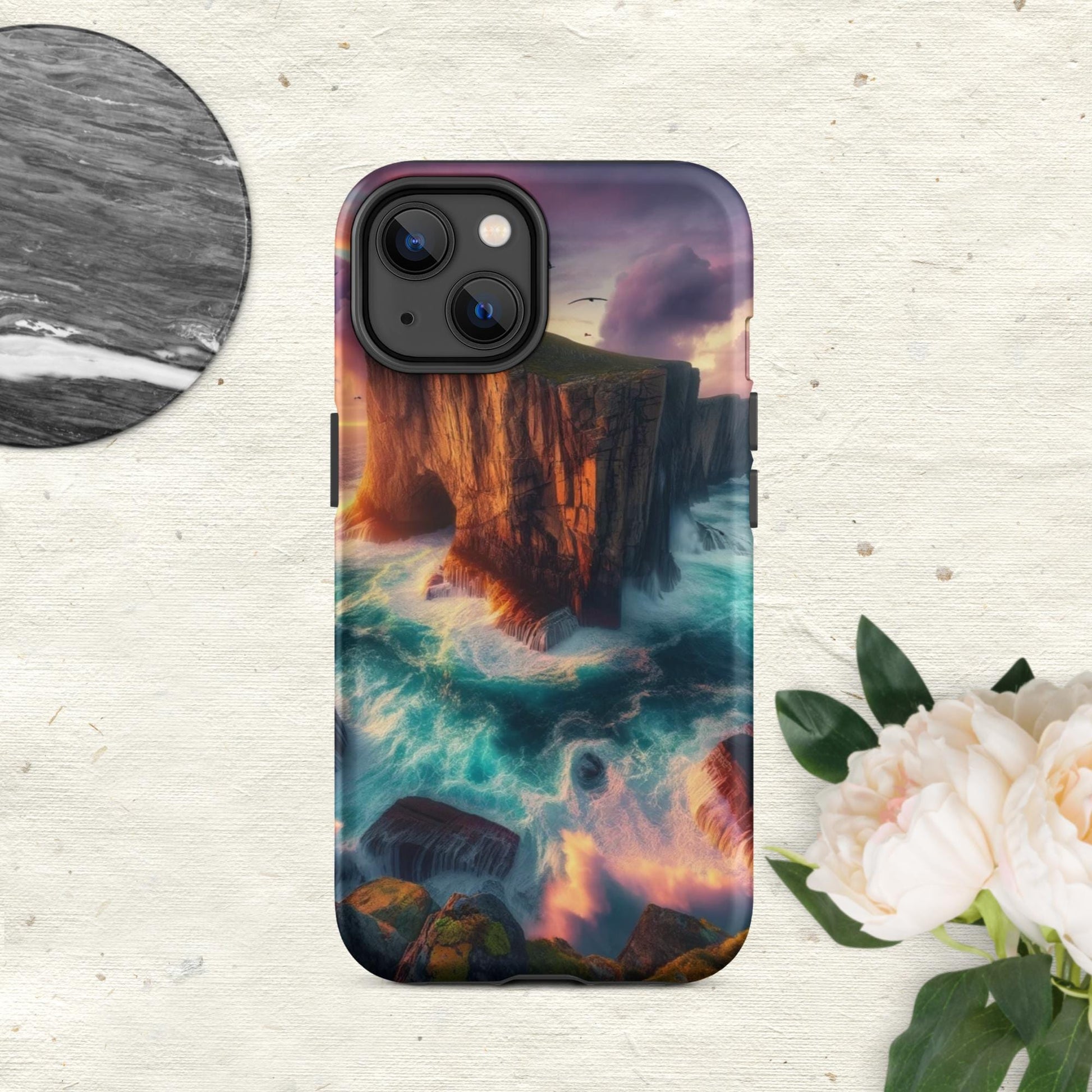 The Hologram Hook Up Matte / iPhone 14 Ocean Cliff Tough Case for iPhone®