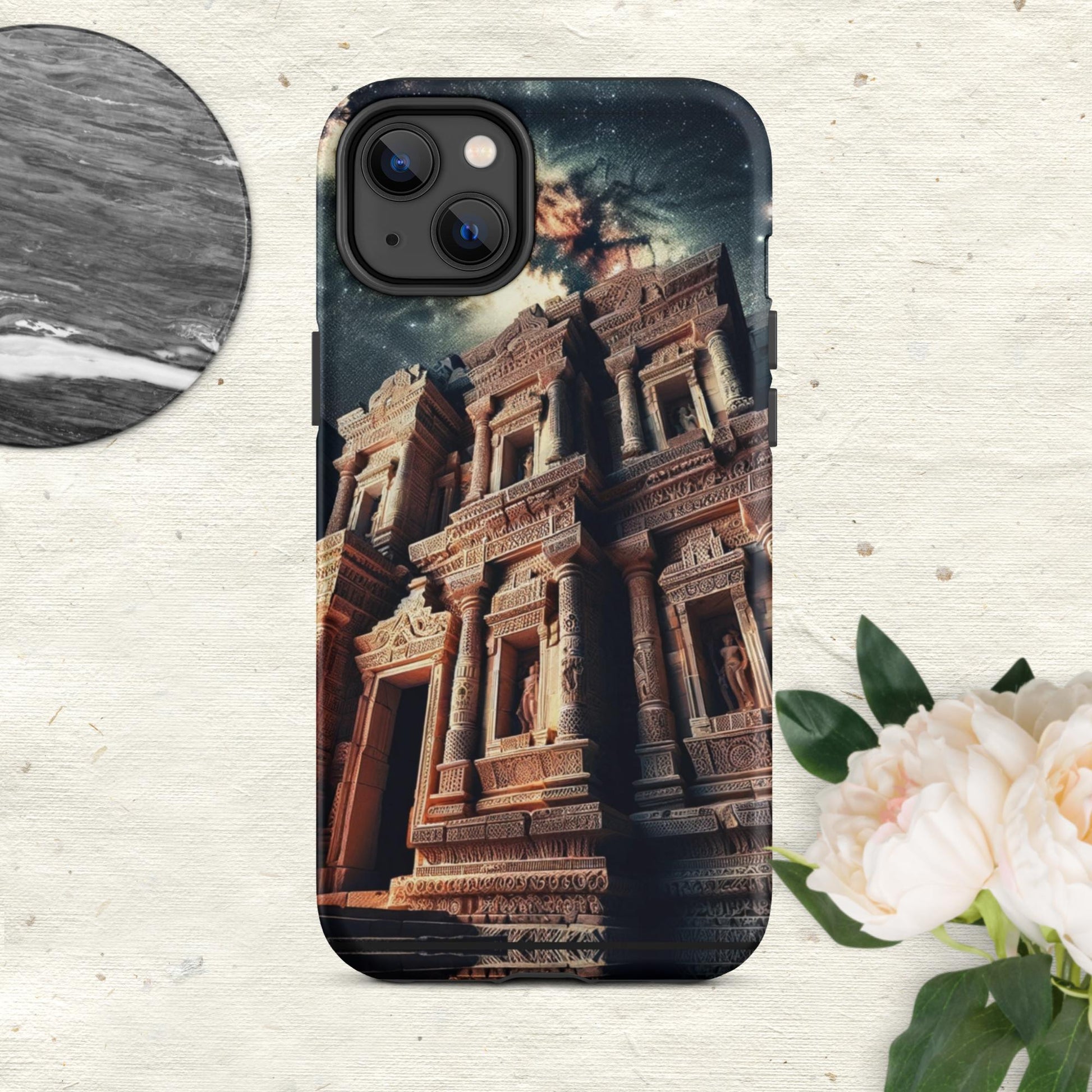 The Hologram Hook Up Matte / iPhone 14 Plus Ancient Skies Tough Case for iPhone®