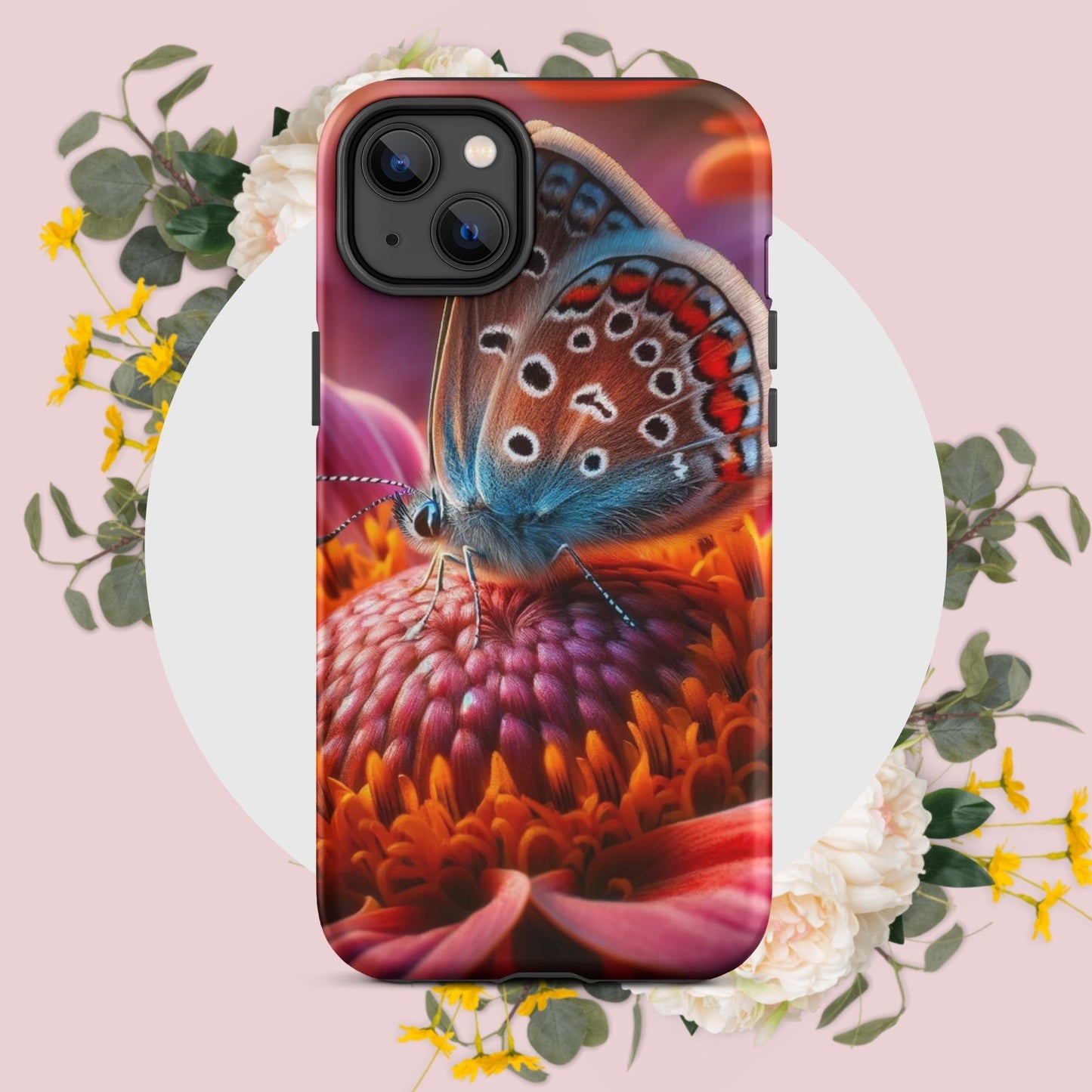 The Hologram Hook Up Matte / iPhone 14 Plus Butterfly Abode Tough Case for iPhone®