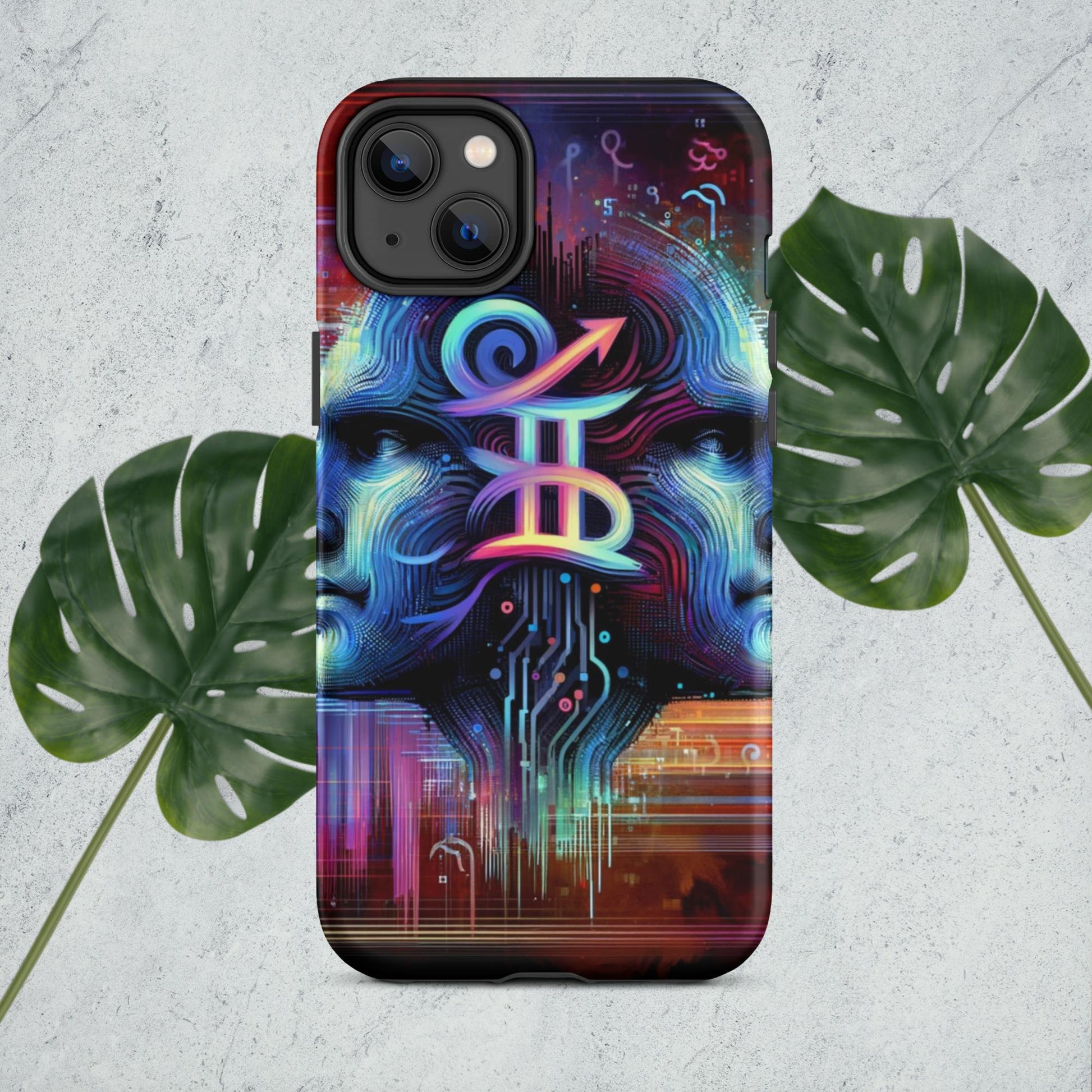 The Hologram Hook Up Matte / iPhone 14 Plus Gemini Tough Case for iPhone®