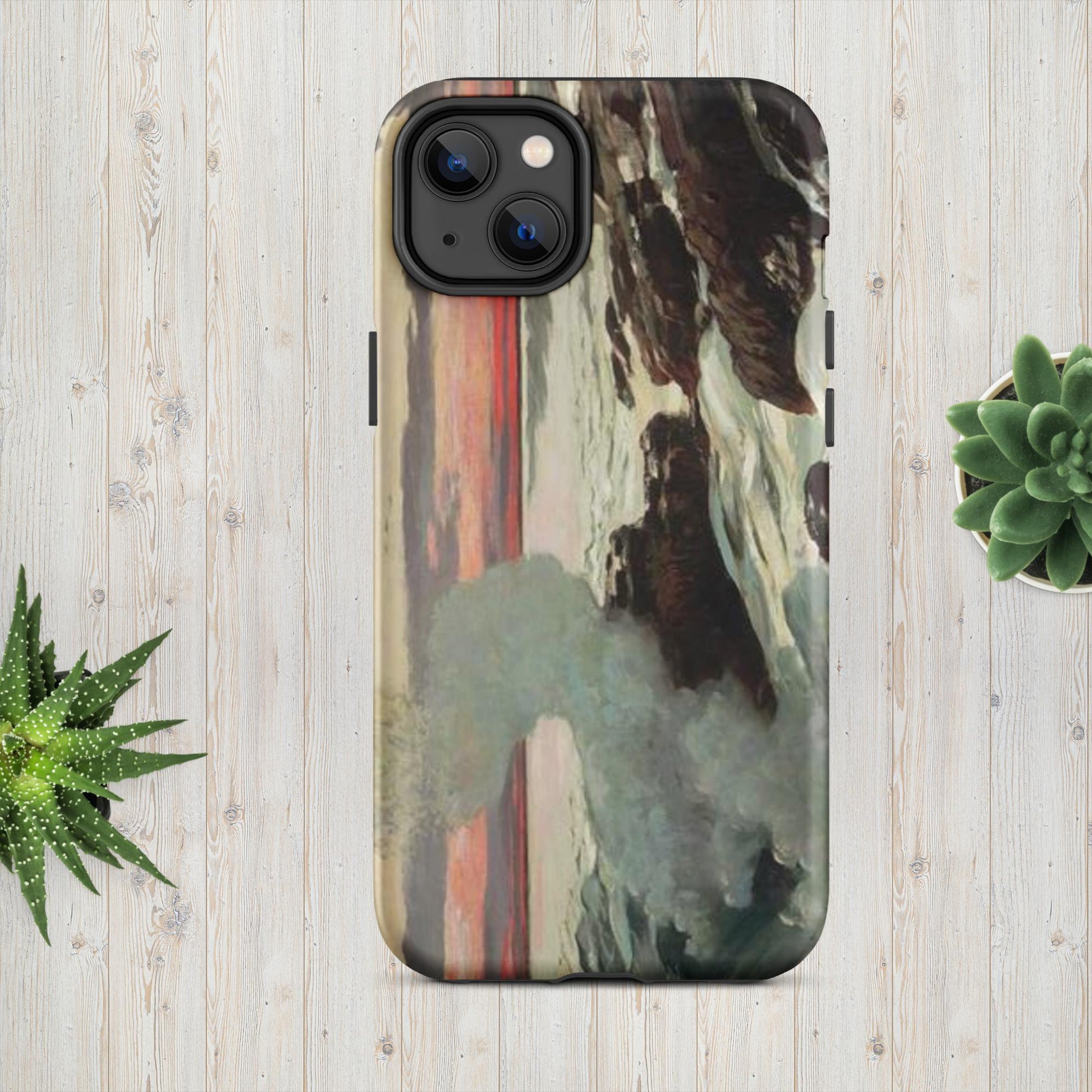 The Hologram Hook Up Matte / iPhone 14 Plus Homer's West Point Tough Case for iPhone®