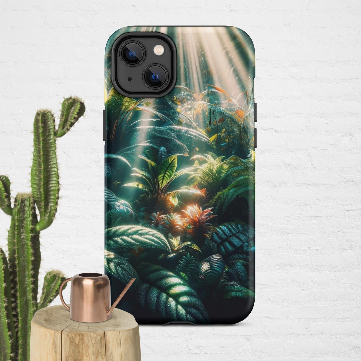 The Hologram Hook Up Matte / iPhone 14 Plus Jungle Sun Rays Tough Case for iPhone®