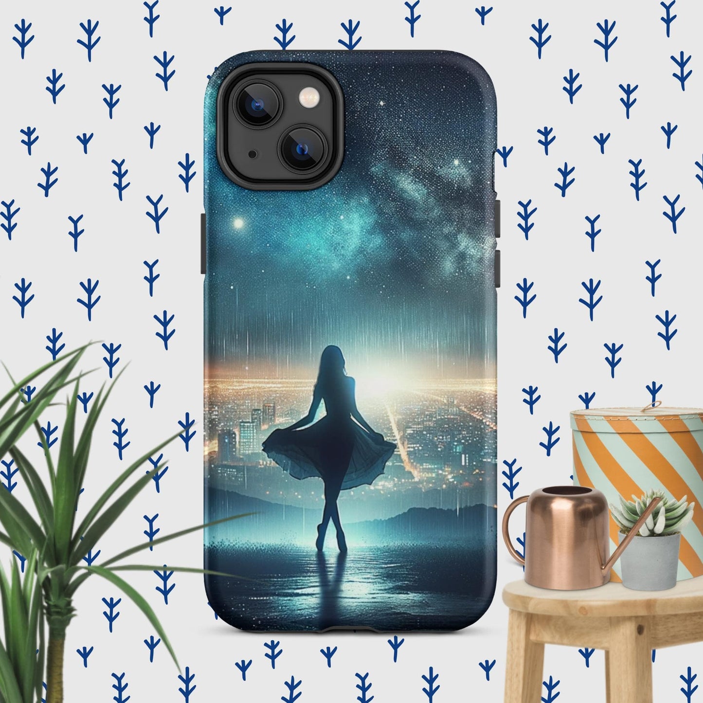 The Hologram Hook Up Matte / iPhone 14 Plus Night Dance Tough Case for iPhone®