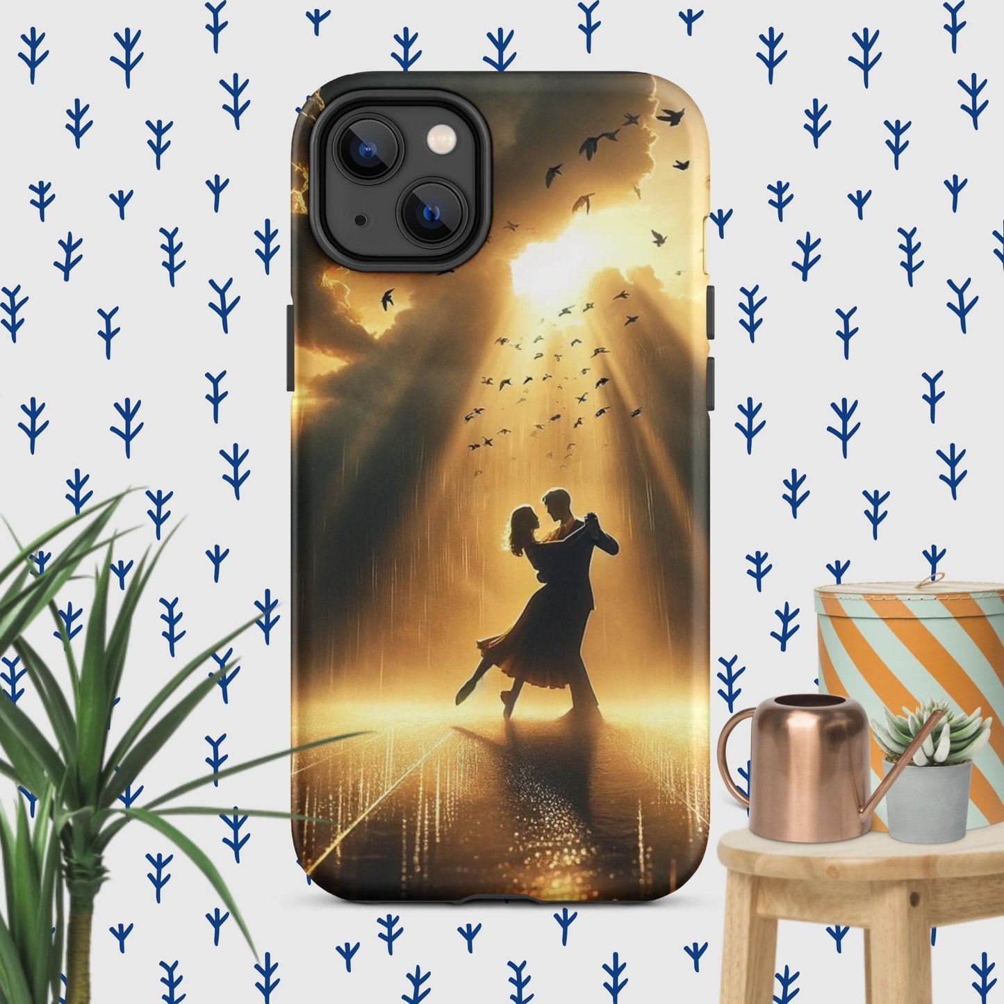 The Hologram Hook Up Matte / iPhone 14 Plus Rain Dance Tough Case for iPhone®