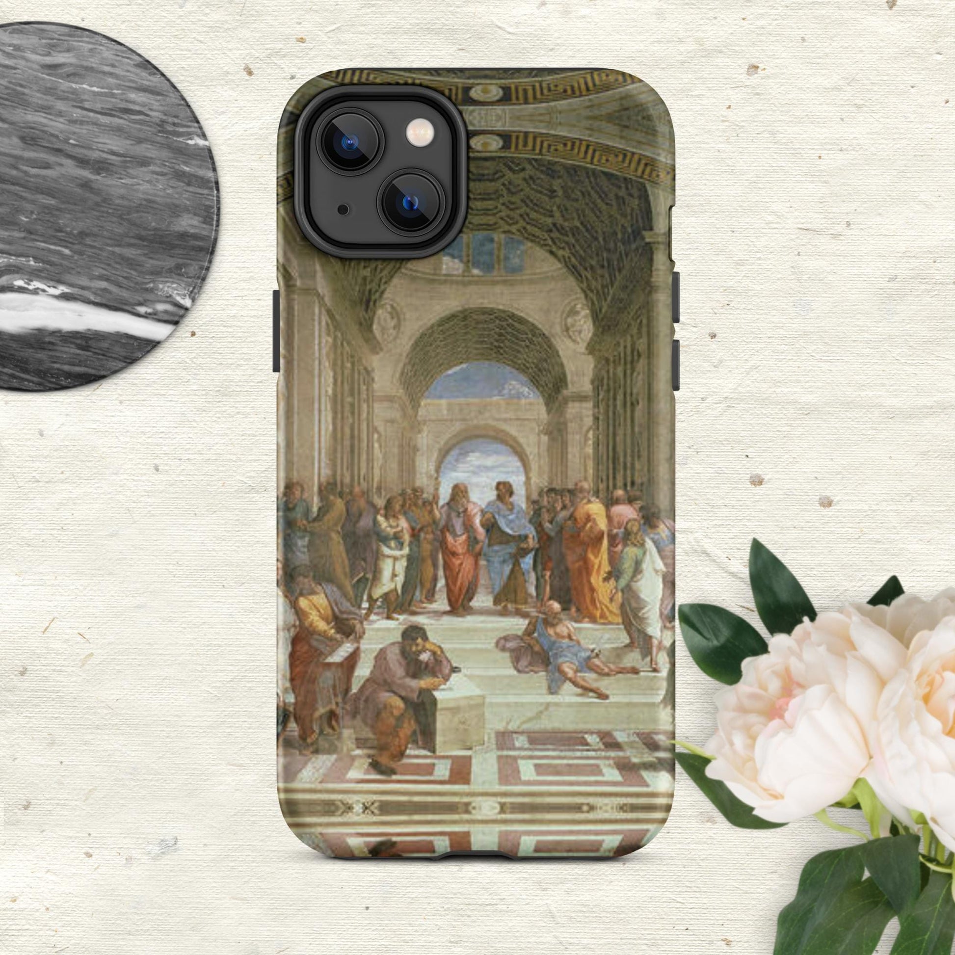 The Hologram Hook Up Matte / iPhone 14 Plus Reflections of Athens Tough Case for iPhone®