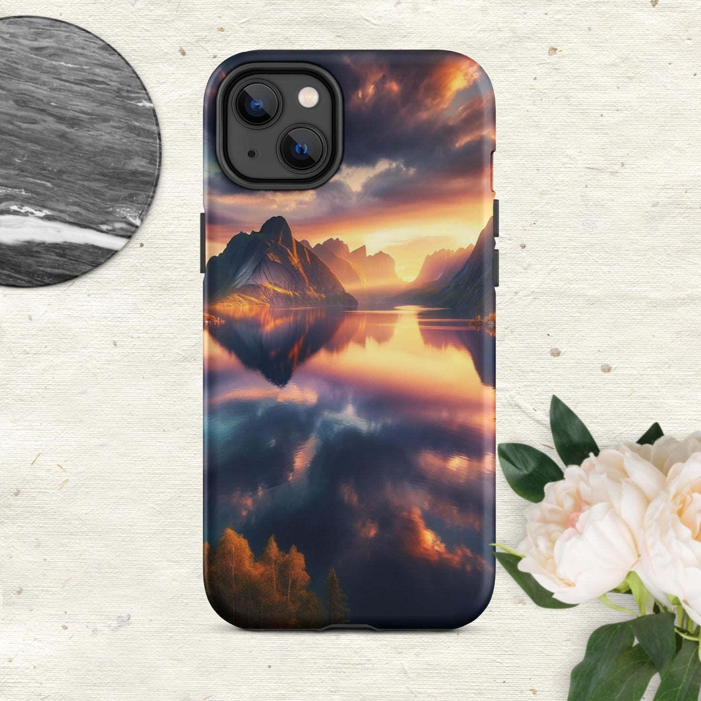 The Hologram Hook Up Matte / iPhone 14 Plus Rivers of Reflection Tough Case for iPhone®