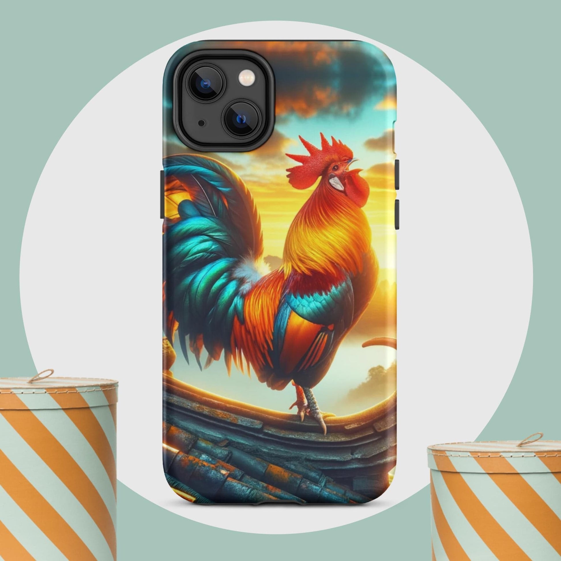 The Hologram Hook Up Matte / iPhone 14 Plus Rooster Tough Case for iPhone®