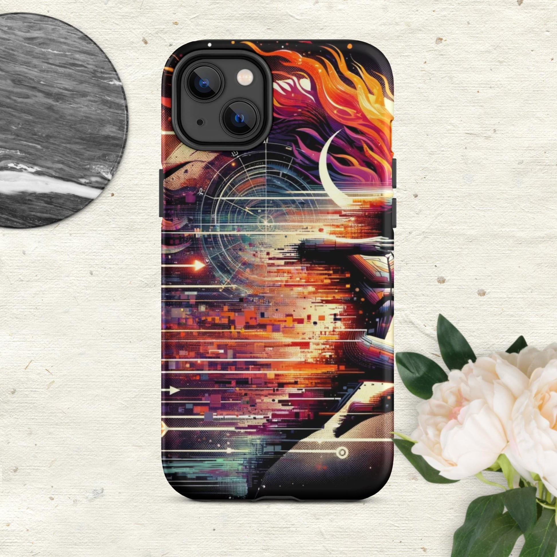 The Hologram Hook Up Matte / iPhone 14 Plus Sagittarius Tough Case for iPhone®