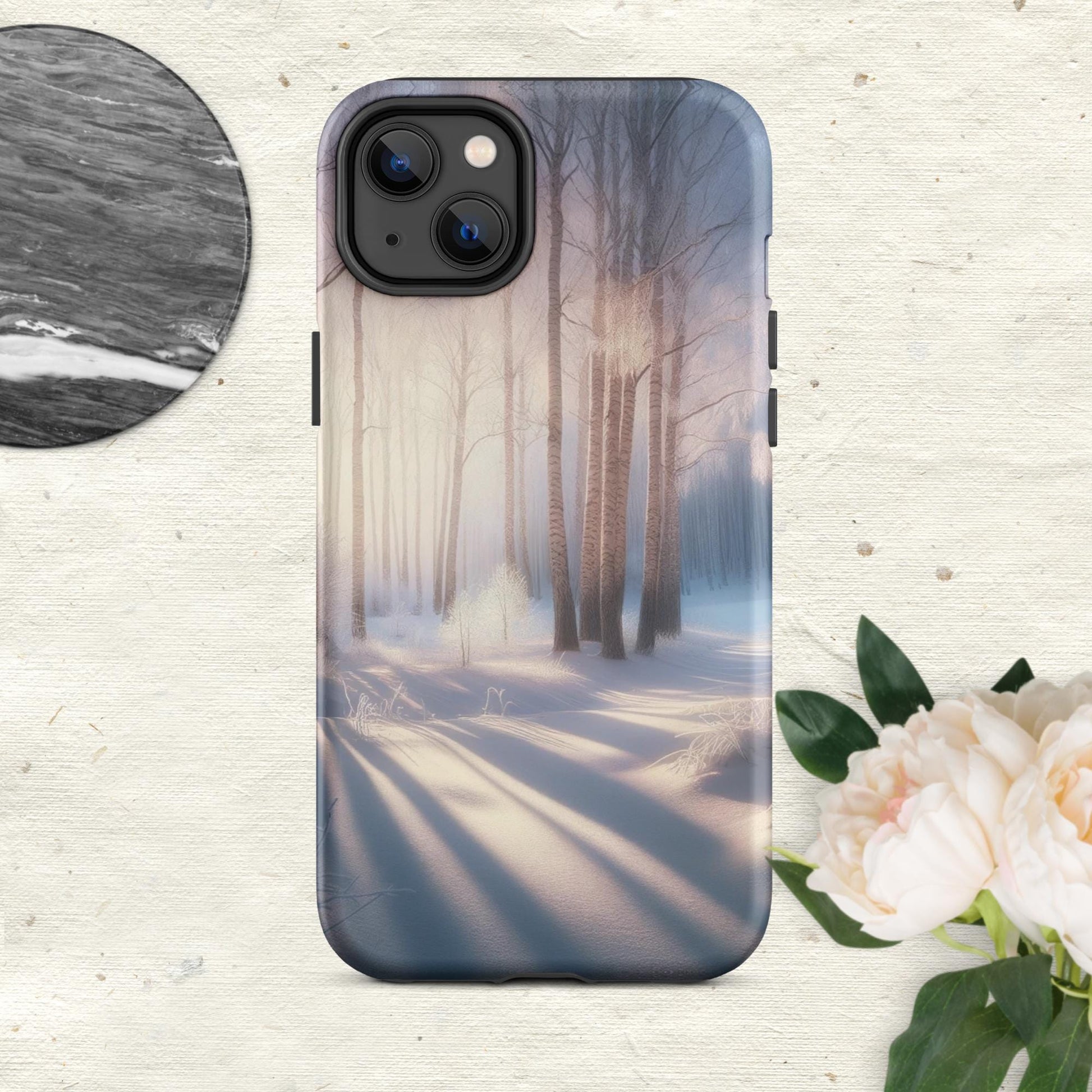 The Hologram Hook Up Matte / iPhone 14 Plus Snowy Escapade Tough Case for iPhone®