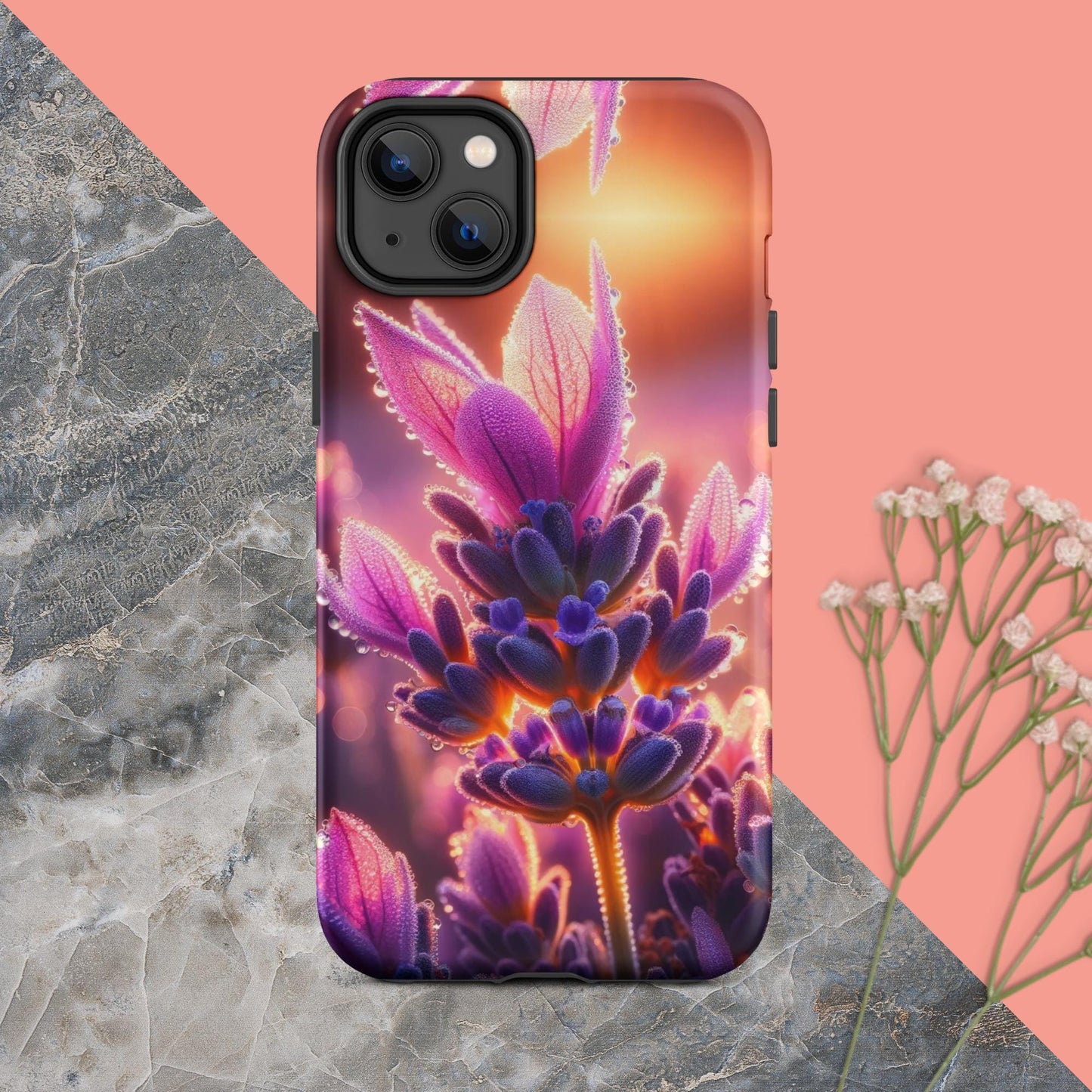 The Hologram Hook Up Matte / iPhone 14 Plus Sunrise Lavender Tough Case for iPhone®