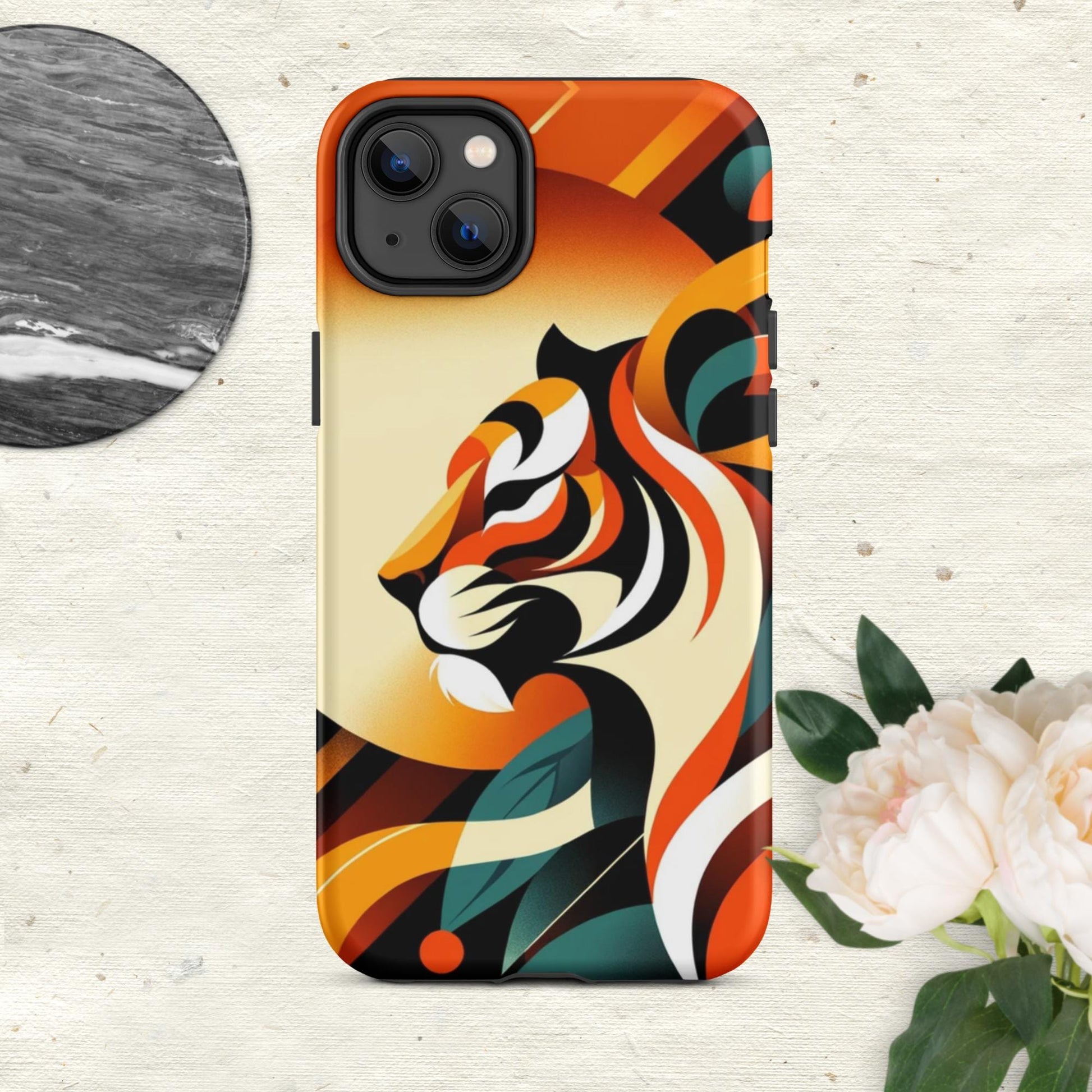 The Hologram Hook Up Matte / iPhone 14 Plus Tiger Icon Tough Case for iPhone®
