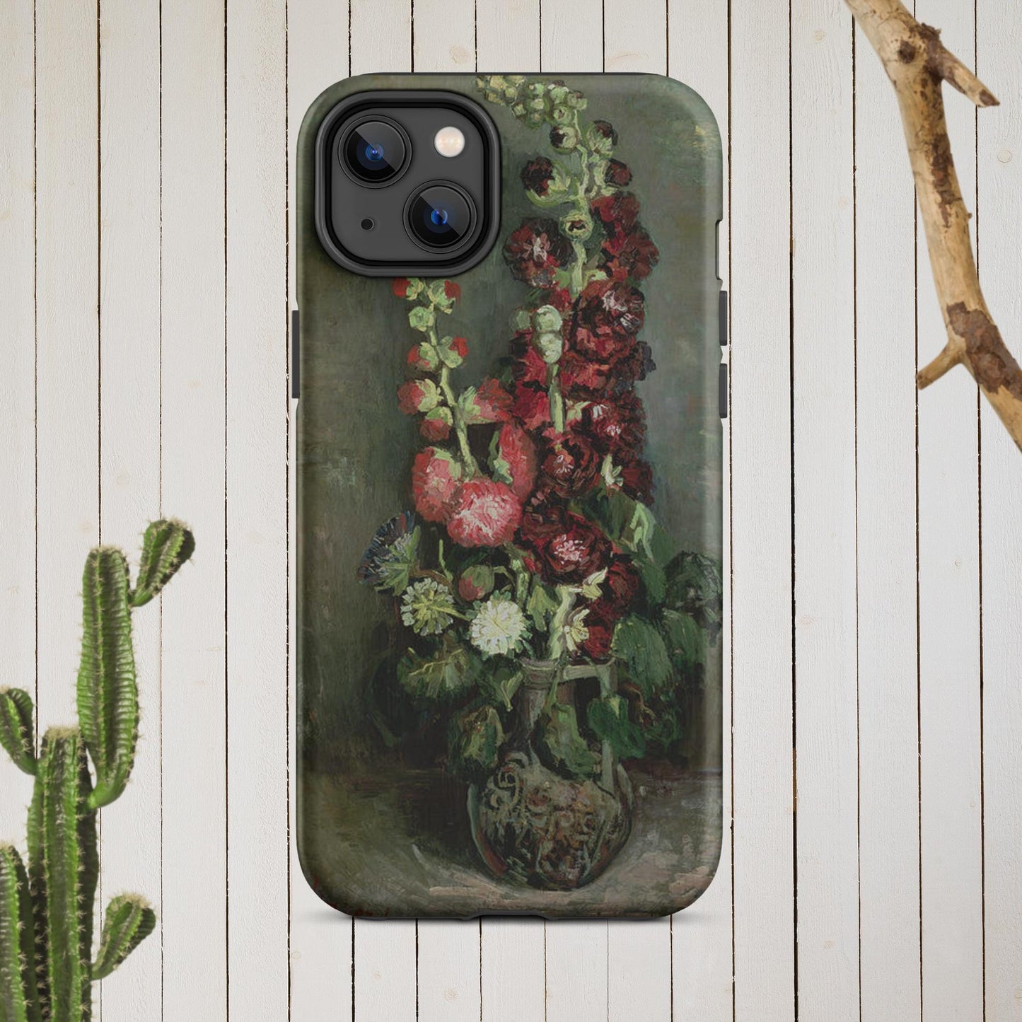 The Hologram Hook Up Matte / iPhone 14 Plus Vincent's Hollyhocks Tough Case for iPhone®