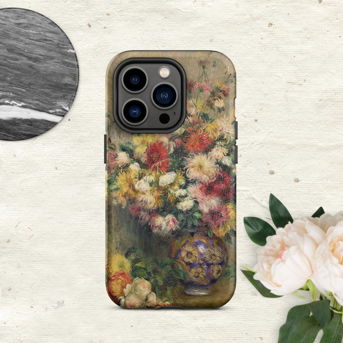 The Hologram Hook Up Matte / iPhone 14 Pro Dahlias Renoir Tough Case for iPhone®