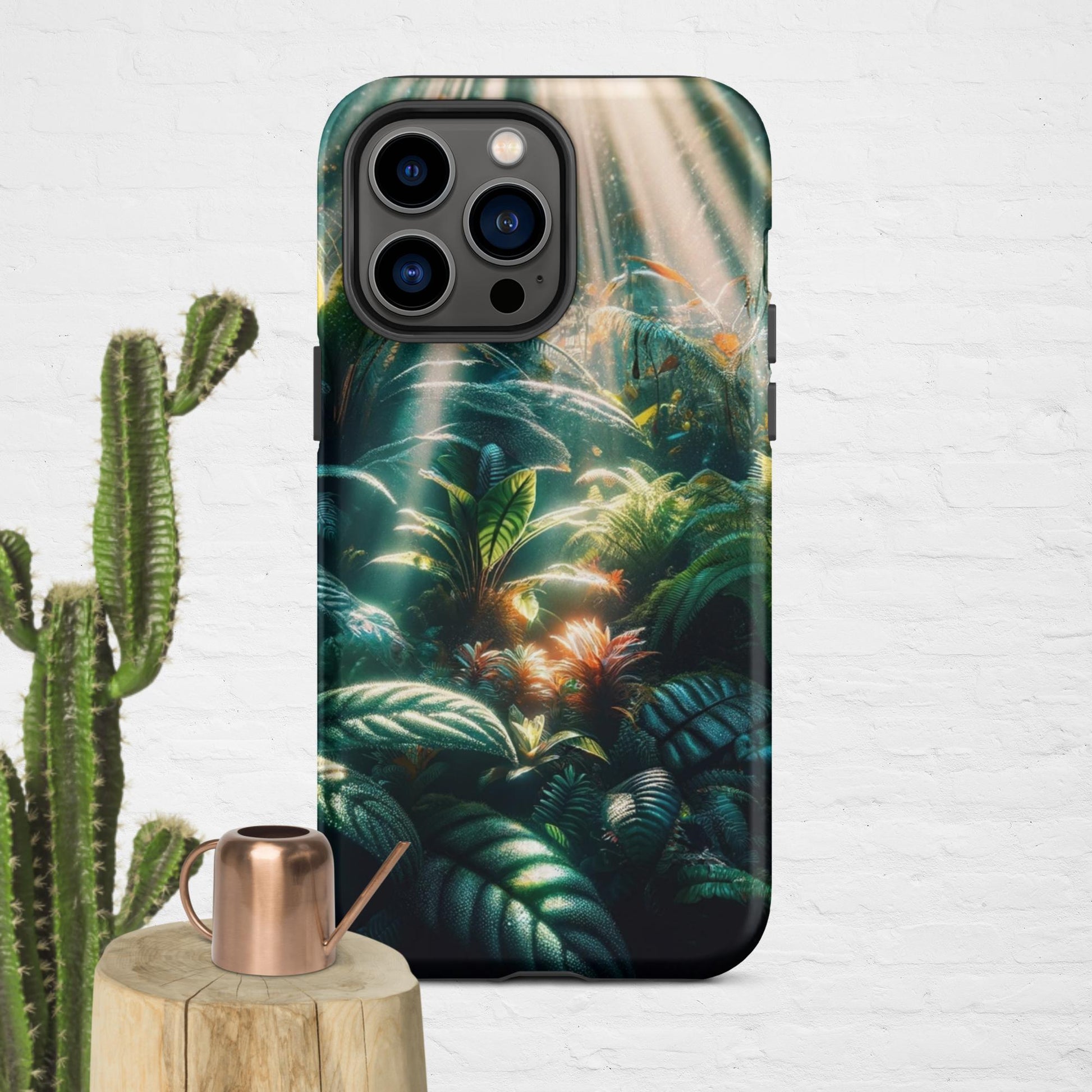 The Hologram Hook Up Matte / iPhone 14 Pro Max Jungle Sun Rays Tough Case for iPhone®