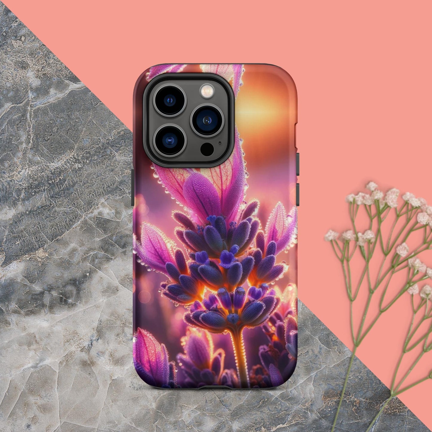 The Hologram Hook Up Matte / iPhone 14 Pro Sunrise Lavender Tough Case for iPhone®