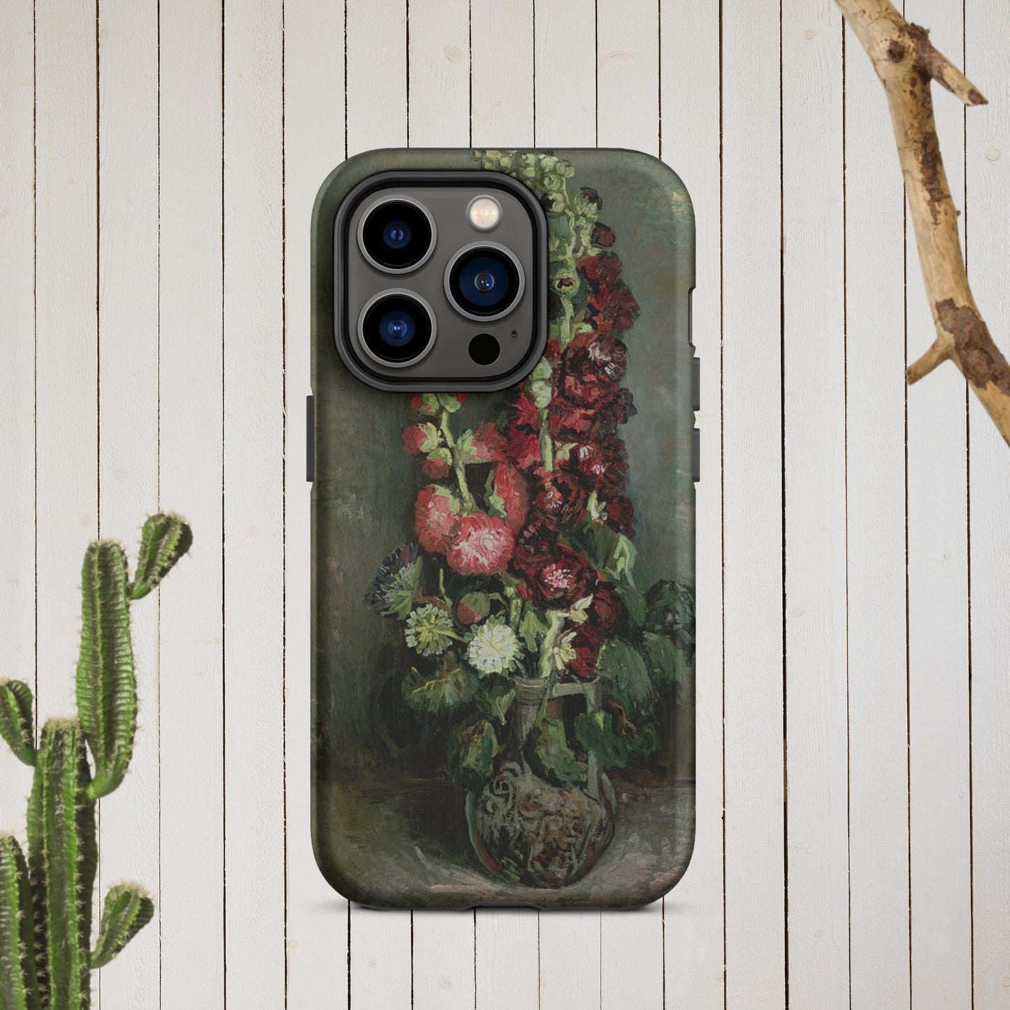 The Hologram Hook Up Matte / iPhone 14 Pro Vincent's Hollyhocks Tough Case for iPhone®