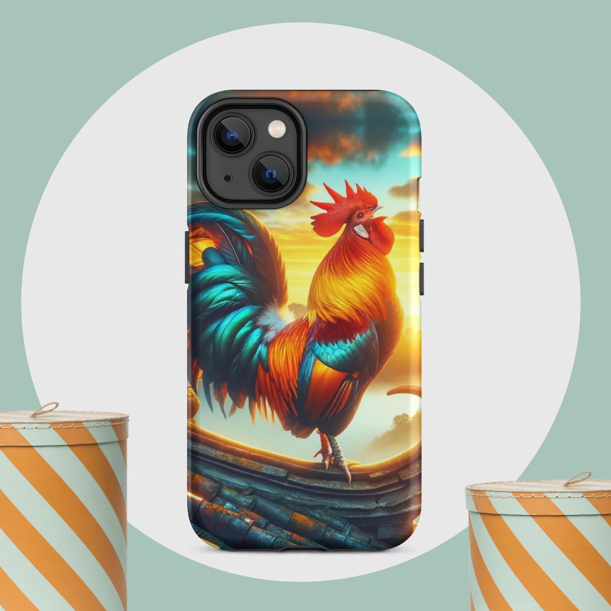 The Hologram Hook Up Matte / iPhone 14 Rooster Tough Case for iPhone®