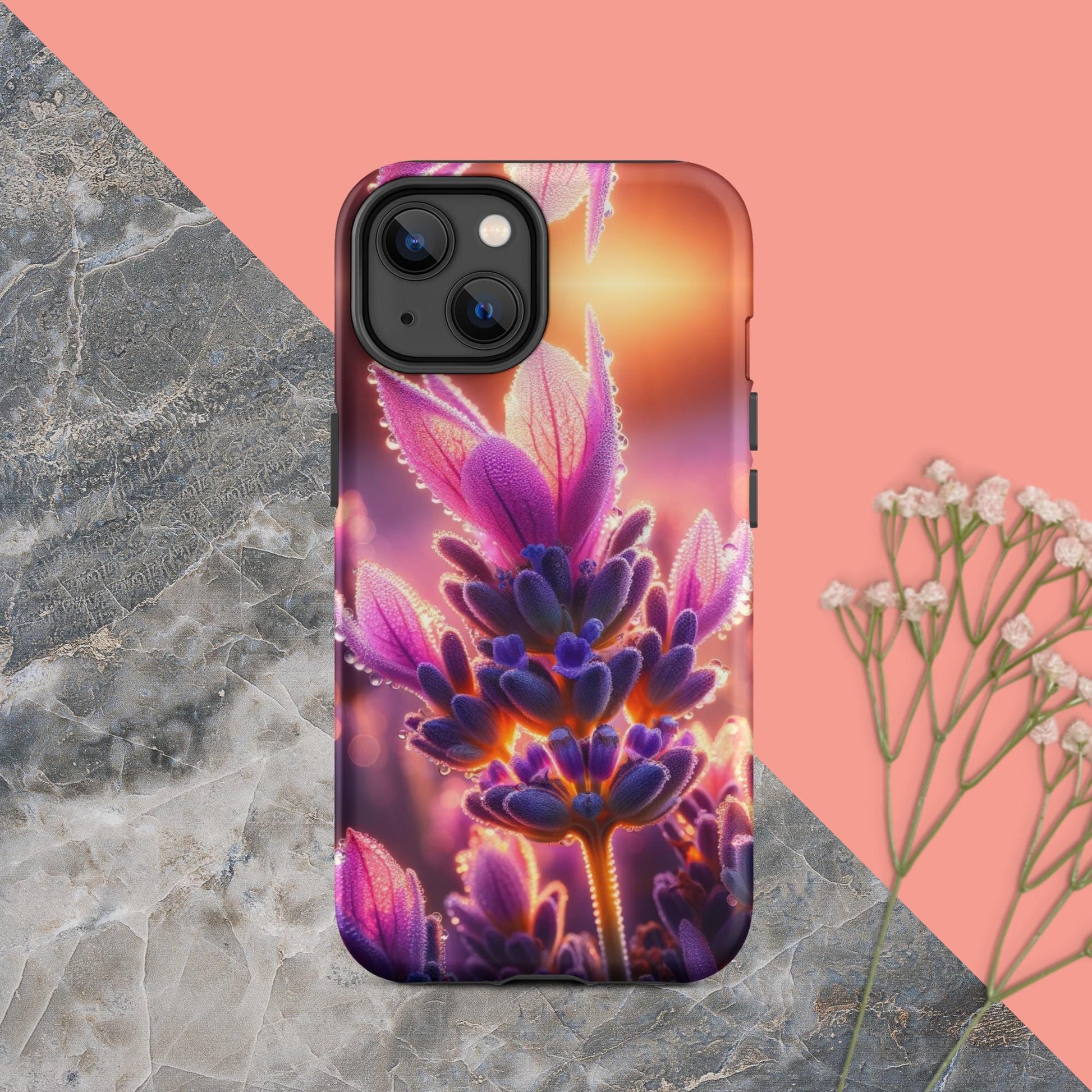 The Hologram Hook Up Matte / iPhone 14 Sunrise Lavender Tough Case for iPhone®