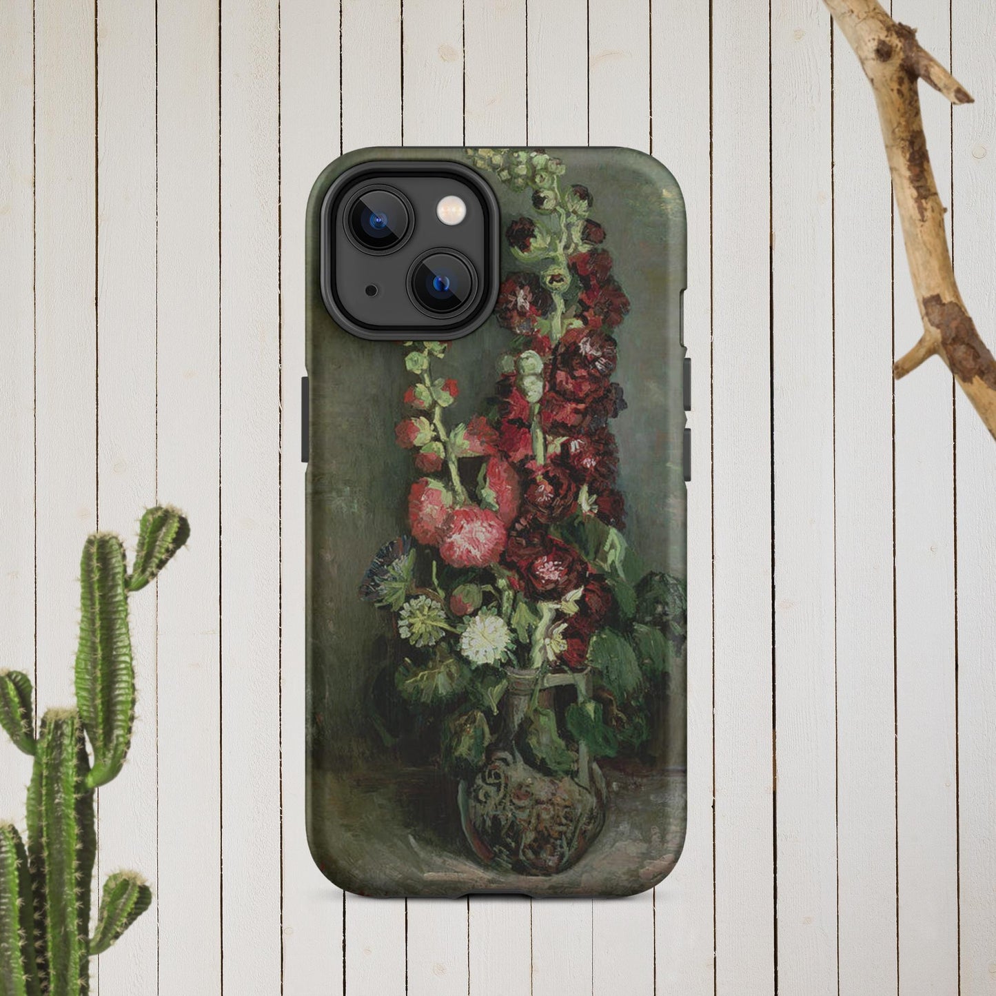 The Hologram Hook Up Matte / iPhone 14 Vincent's Hollyhocks Tough Case for iPhone®