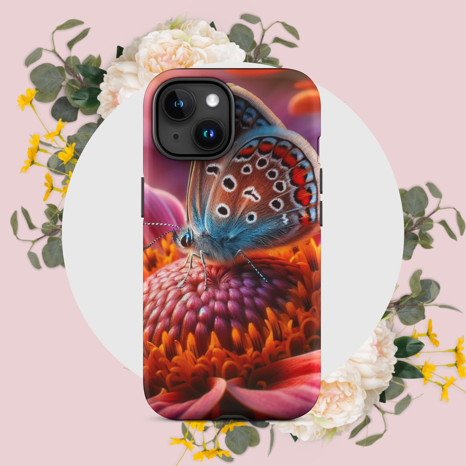 The Hologram Hook Up Matte / iPhone 15 Butterfly Abode Tough Case for iPhone®