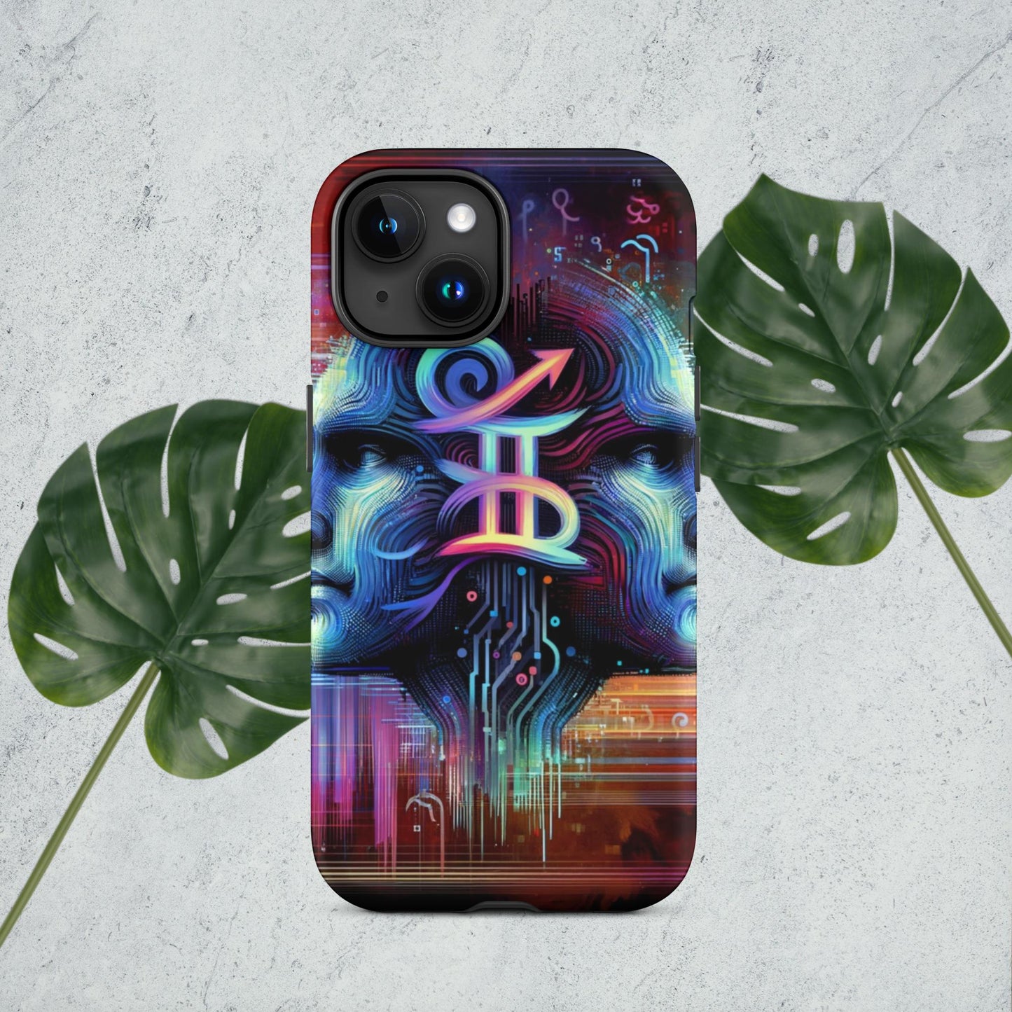 The Hologram Hook Up Matte / iPhone 15 Gemini Tough Case for iPhone®