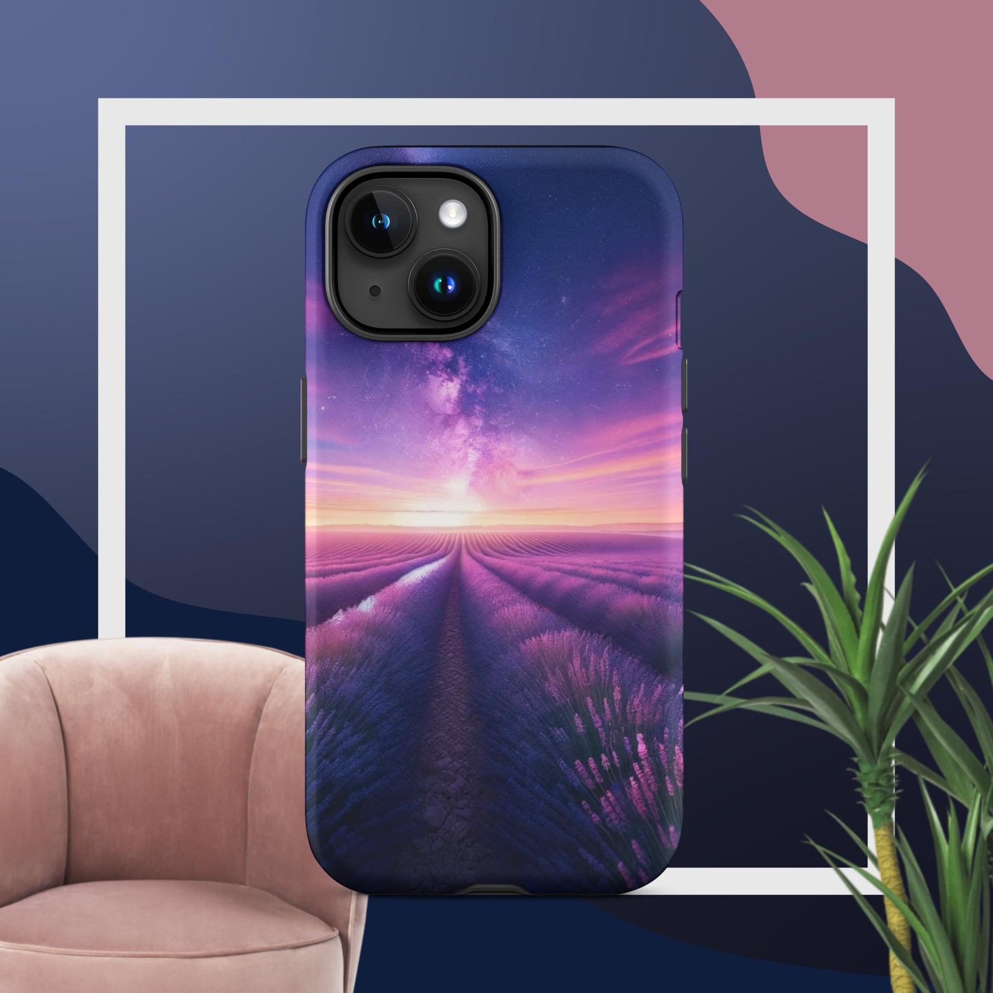 The Hologram Hook Up Matte / iPhone 15 Lavender Fields Forever Tough Case for iPhone®