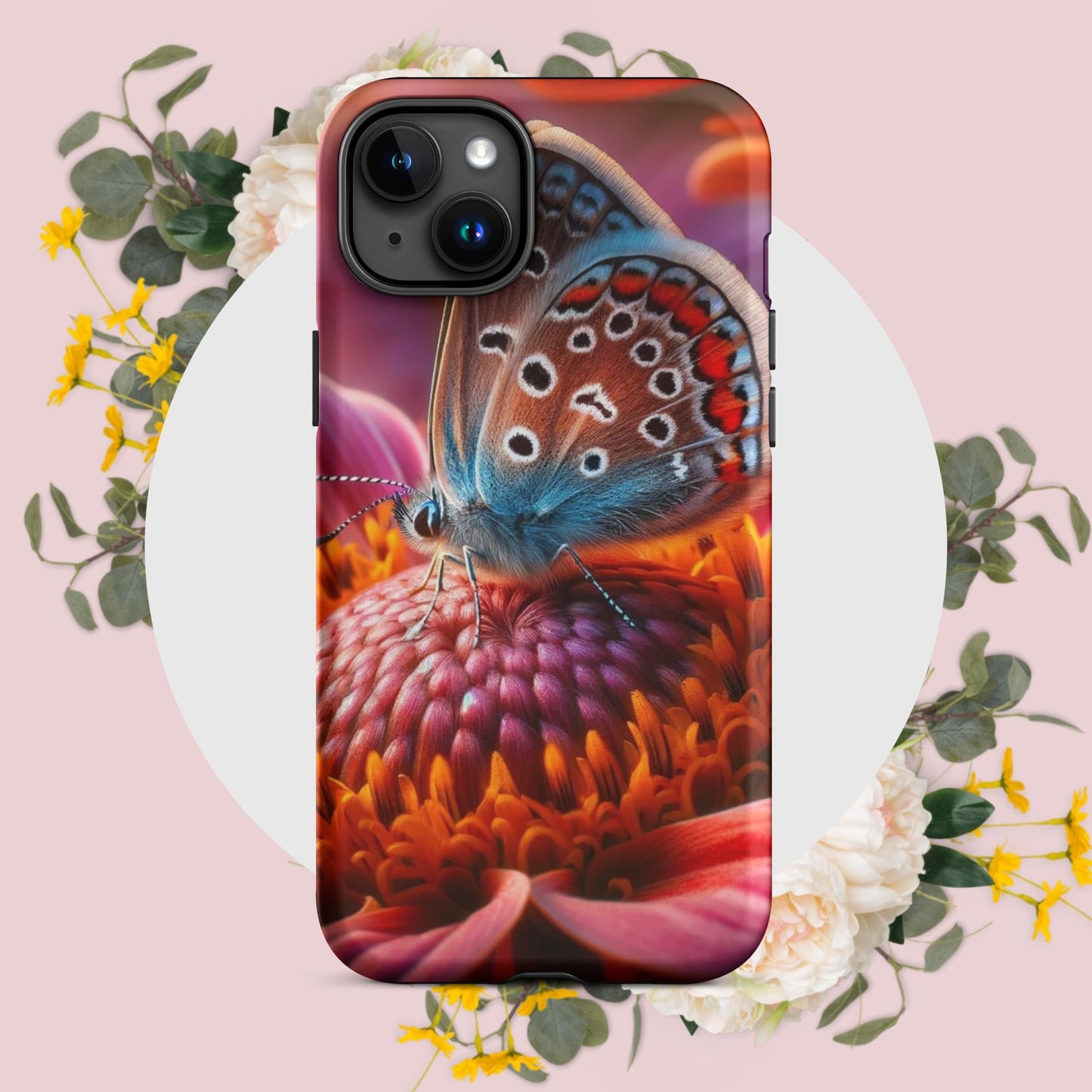 The Hologram Hook Up Matte / iPhone 15 Plus Butterfly Abode Tough Case for iPhone®