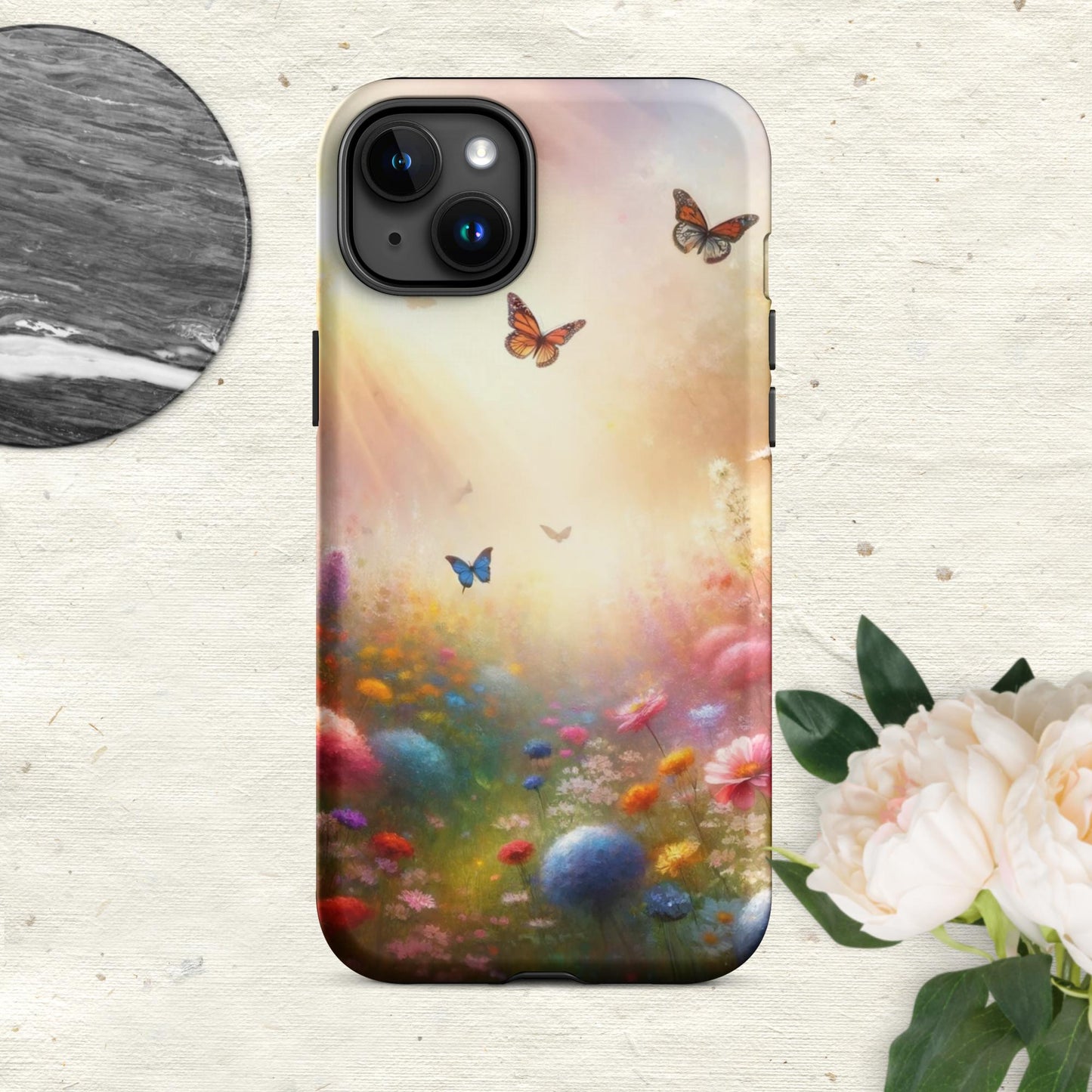 The Hologram Hook Up Matte / iPhone 15 Plus Butterfly Oasis Tough Case for iPhone®
