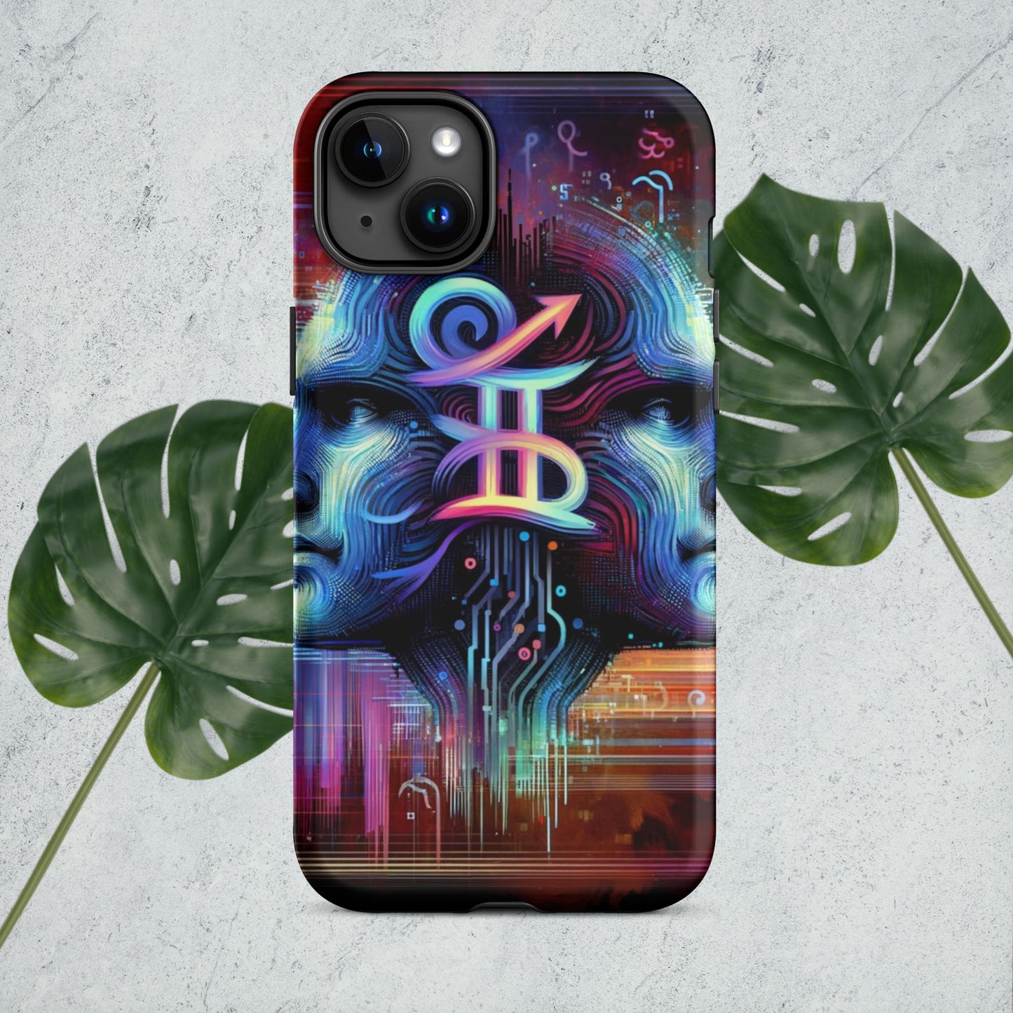 The Hologram Hook Up Matte / iPhone 15 Plus Gemini Tough Case for iPhone®