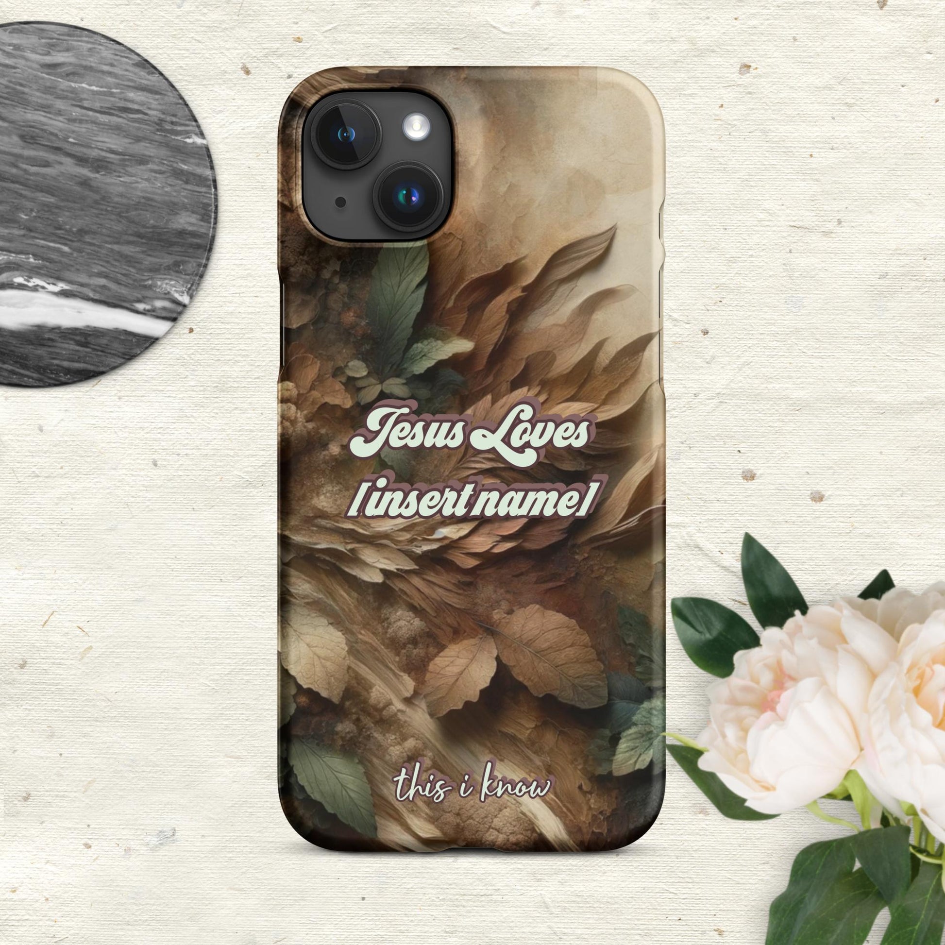 Trendyguard Matte / iPhone 15 Plus Jesus Loves [insertname] This I Know | Custom Snap case for iPhone®