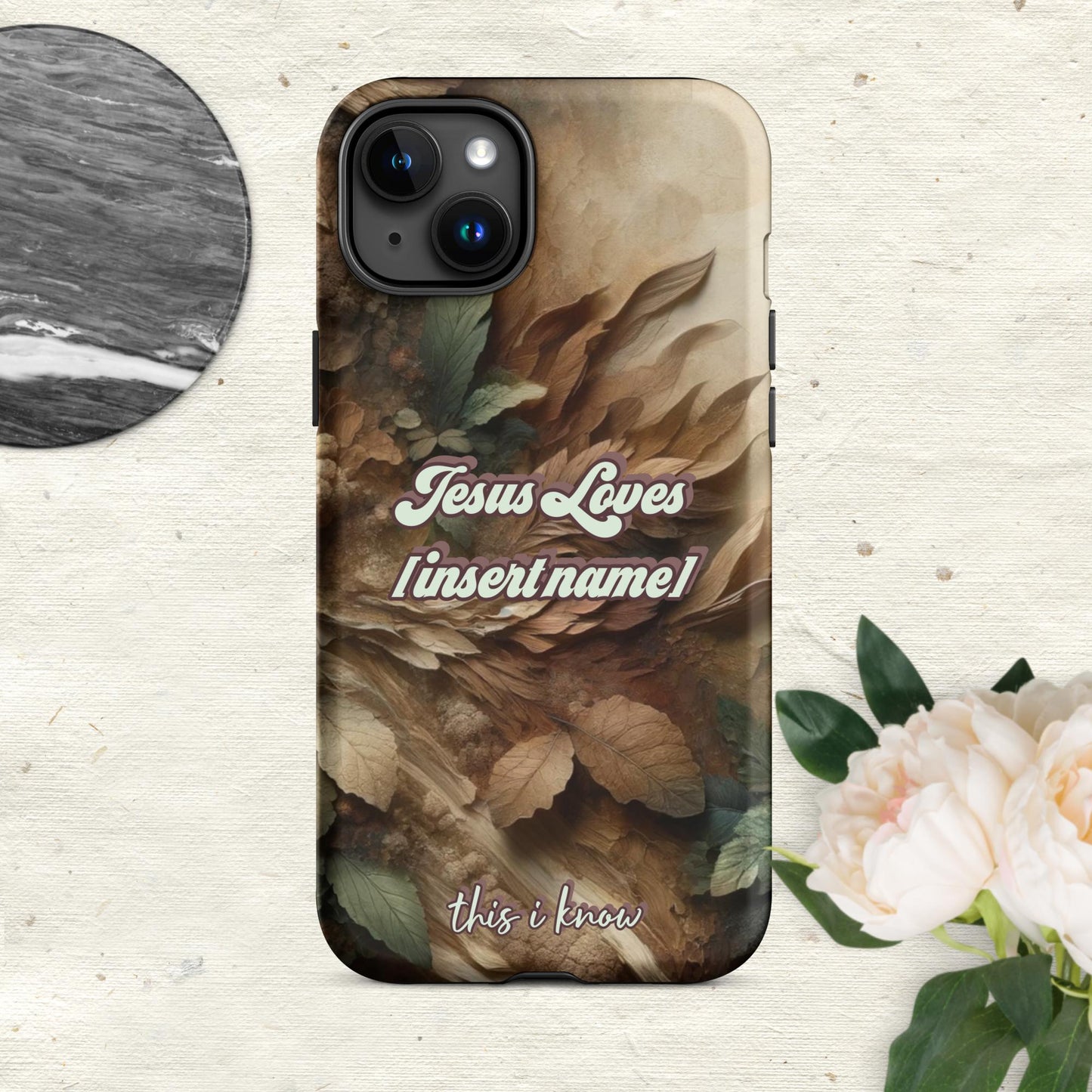 Trendyguard Matte / iPhone 15 Plus Jesus Loves [insertname] This I Know | Custom Tough Case for iPhone®