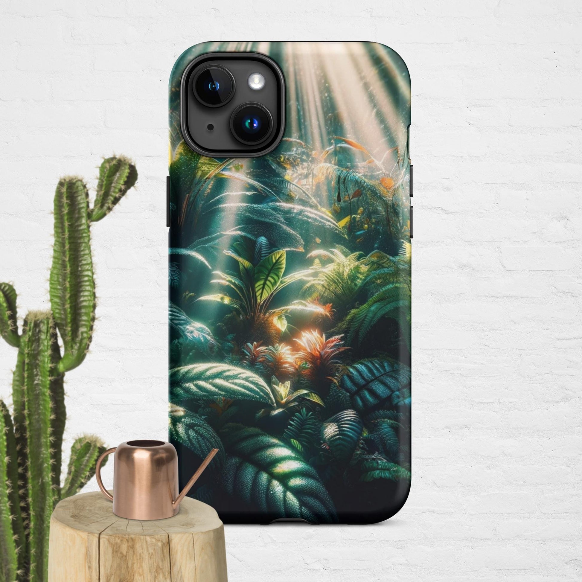 The Hologram Hook Up Matte / iPhone 15 Plus Jungle Sun Rays Tough Case for iPhone®