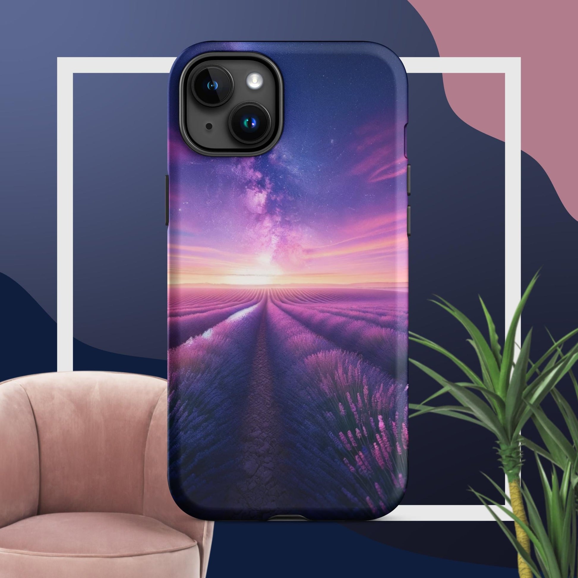 The Hologram Hook Up Matte / iPhone 15 Plus Lavender Fields Forever Tough Case for iPhone®
