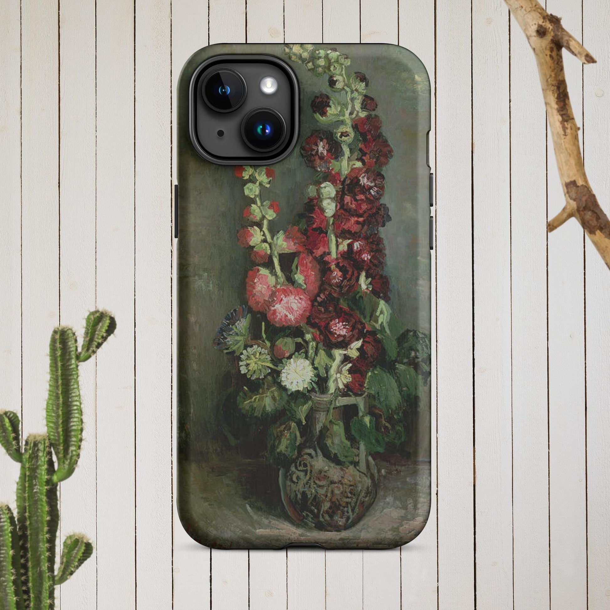 The Hologram Hook Up Matte / iPhone 15 Plus Vincent's Hollyhocks Tough Case for iPhone®