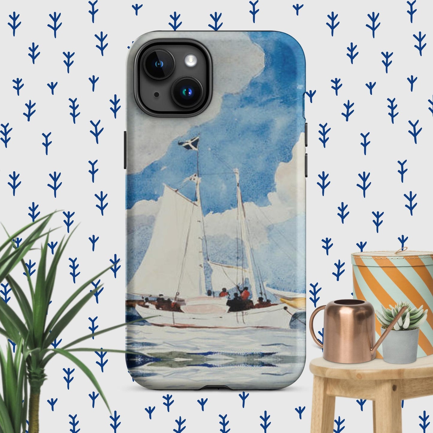 The Hologram Hook Up Matte / iPhone 15 Plus Winslow's Schooner Tough Case for iPhone®