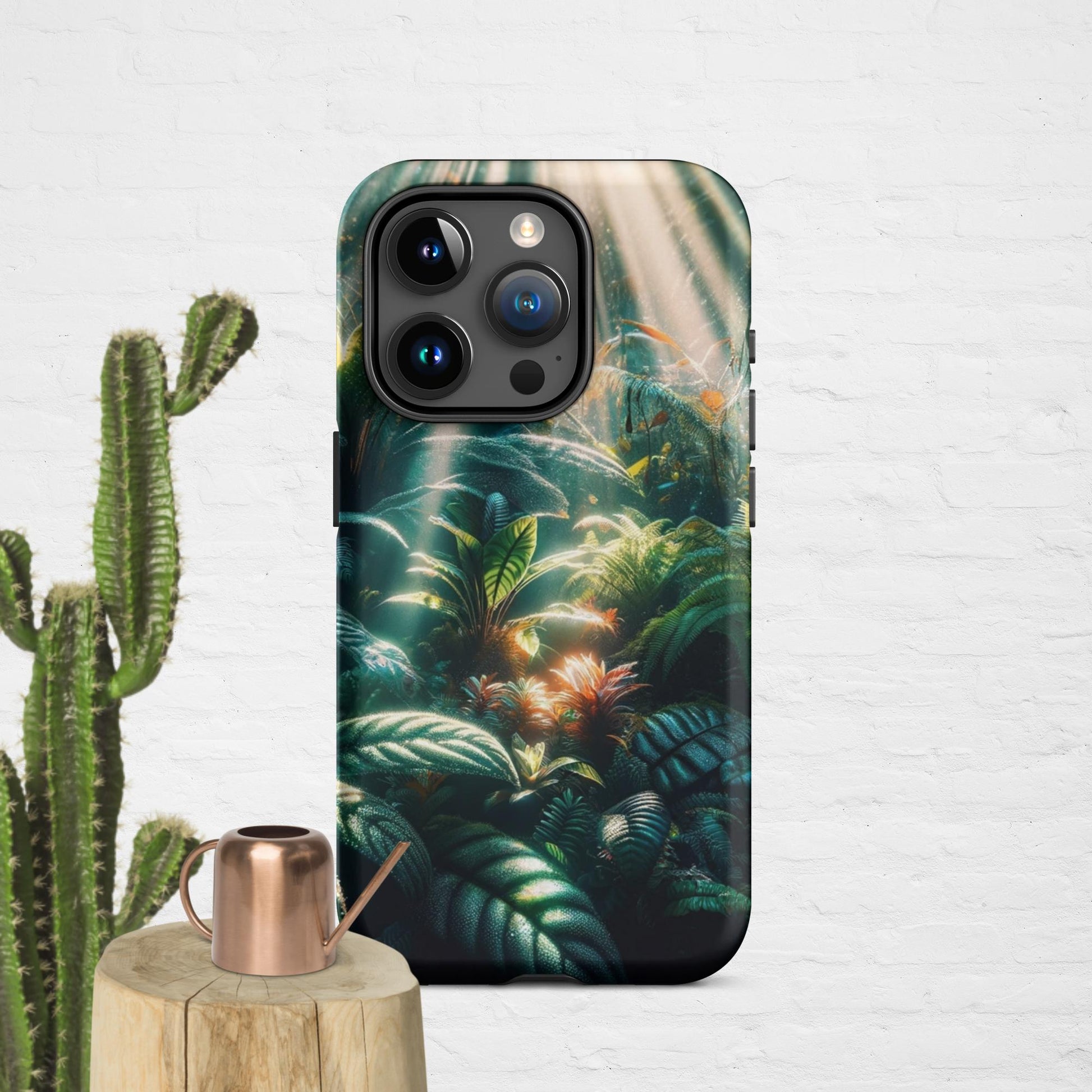 The Hologram Hook Up Matte / iPhone 15 Pro Jungle Sun Rays Tough Case for iPhone®