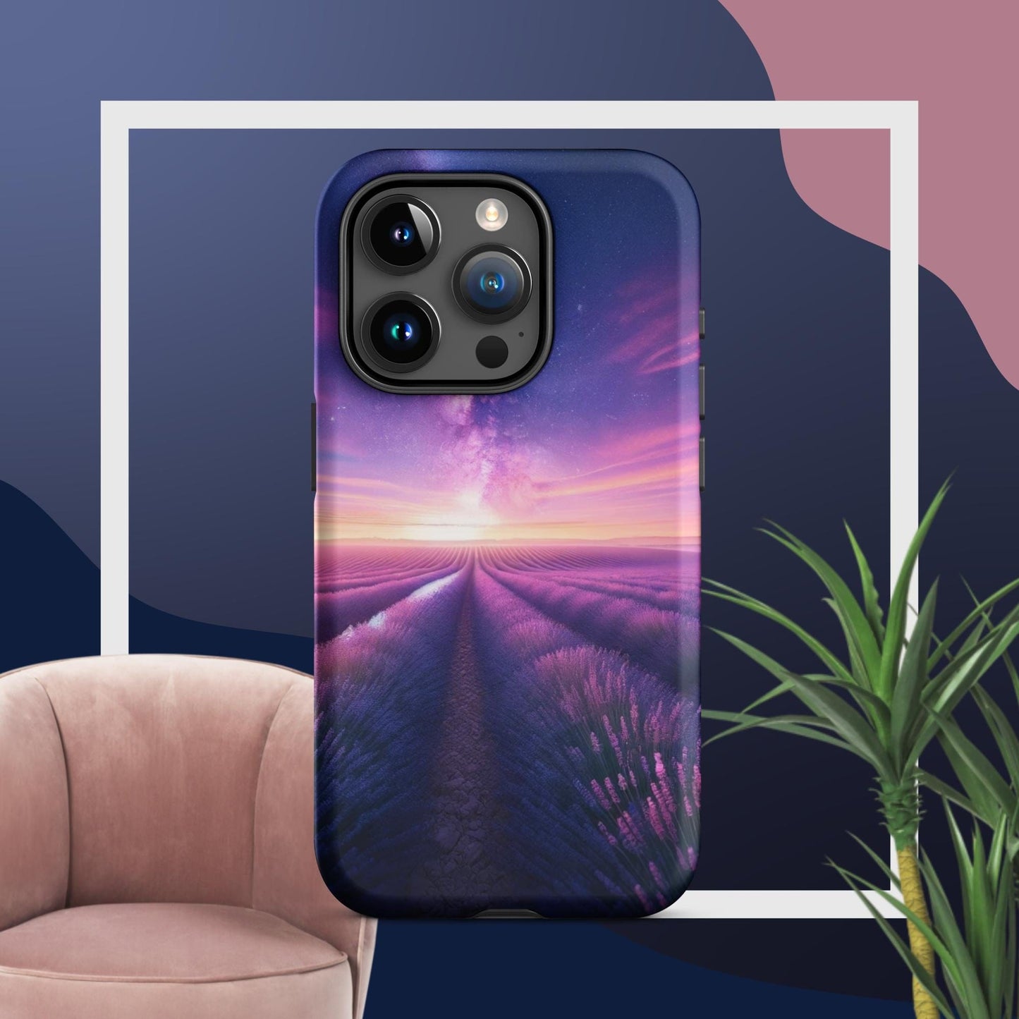 The Hologram Hook Up Matte / iPhone 15 Pro Lavender Fields Forever Tough Case for iPhone®