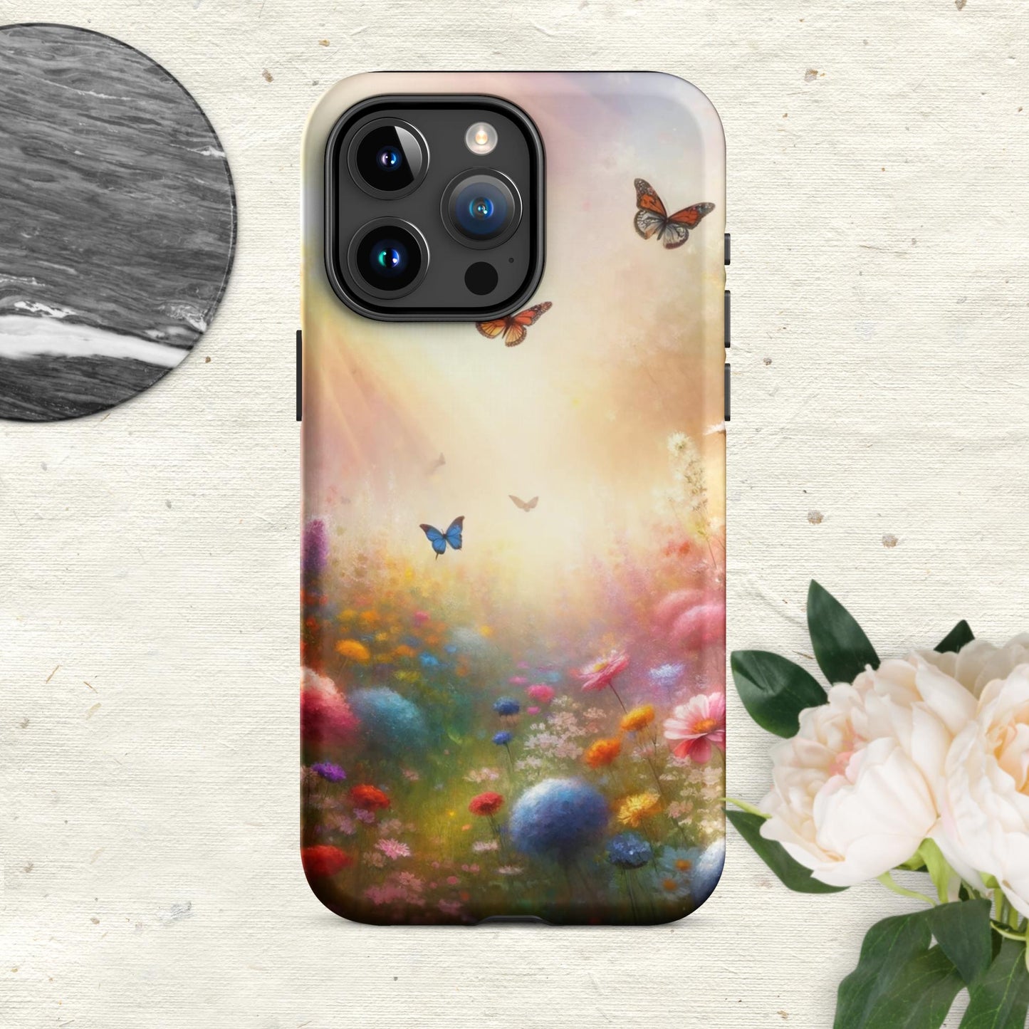 The Hologram Hook Up Matte / iPhone 15 Pro Max Butterfly Oasis Tough Case for iPhone®