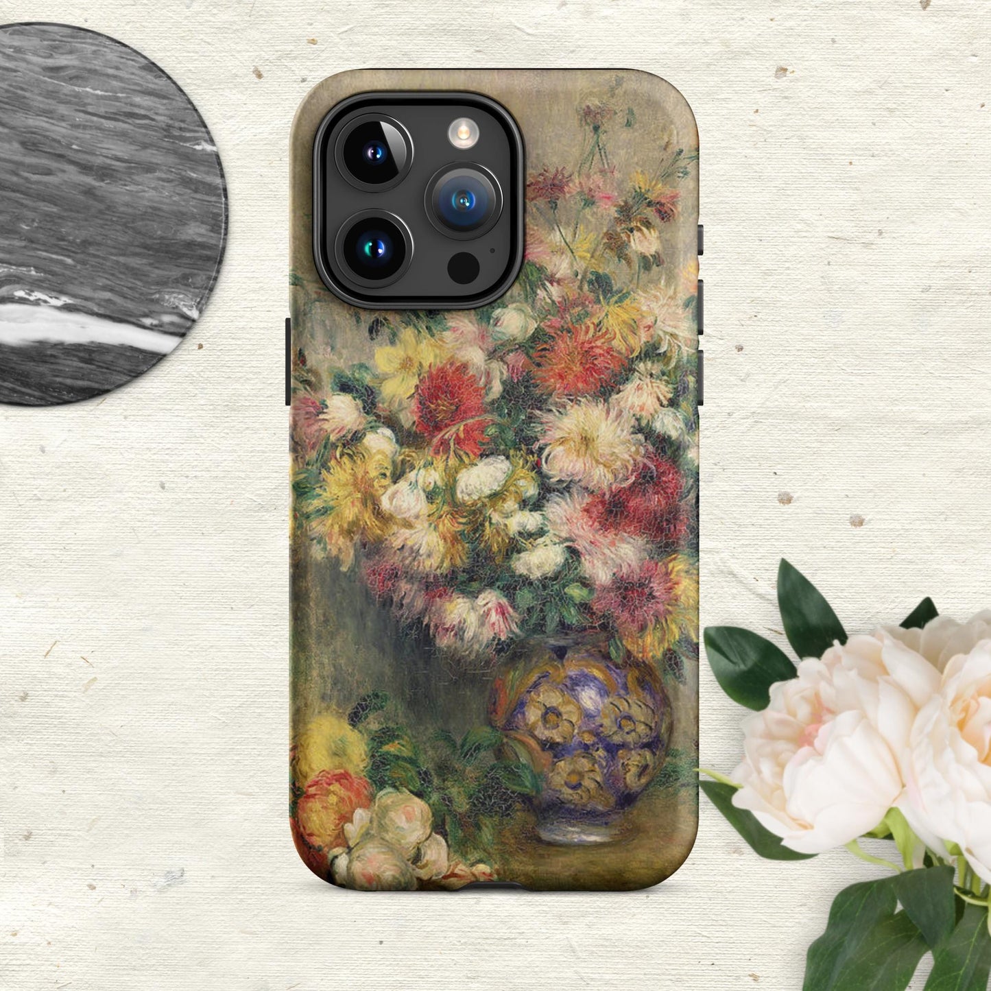 The Hologram Hook Up Matte / iPhone 15 Pro Max Dahlias Renoir Tough Case for iPhone®