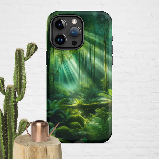 The Hologram Hook Up Matte / iPhone 15 Pro Max Forest Light Tough Case for iPhone®