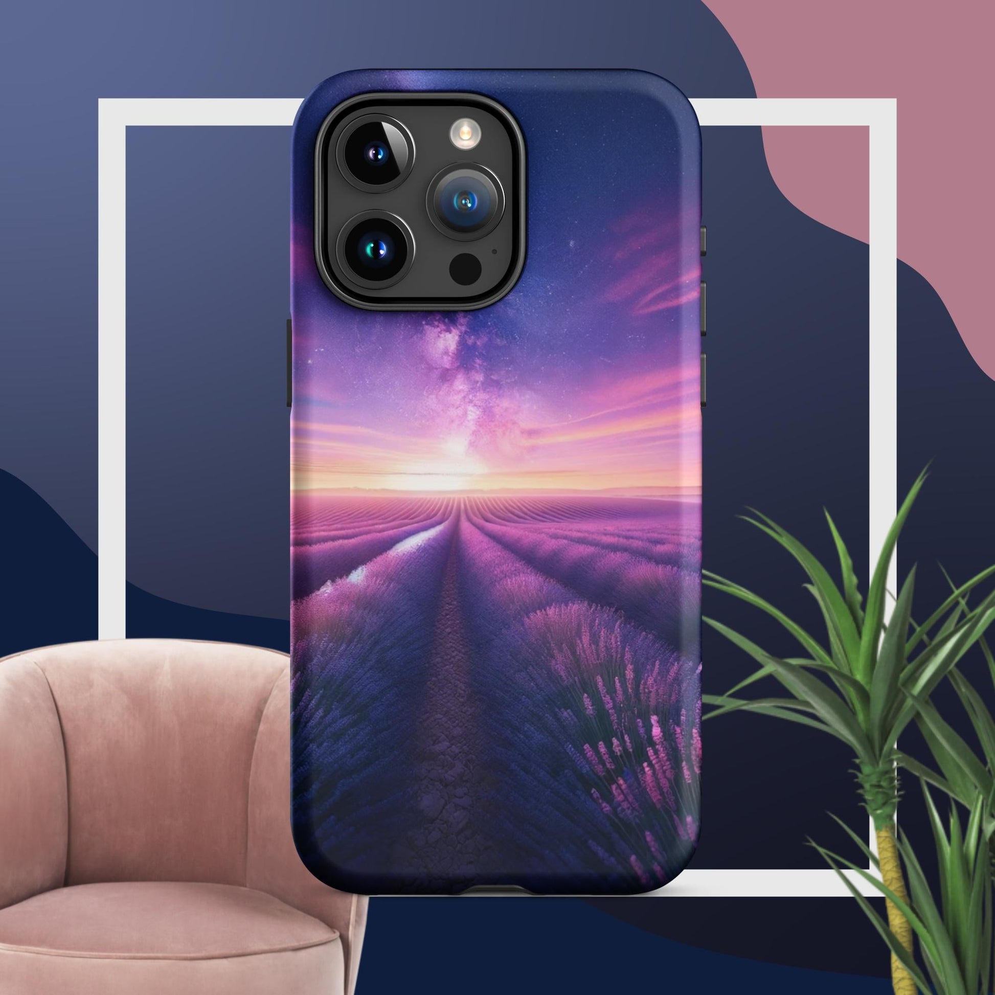 The Hologram Hook Up Matte / iPhone 15 Pro Max Lavender Fields Forever Tough Case for iPhone®